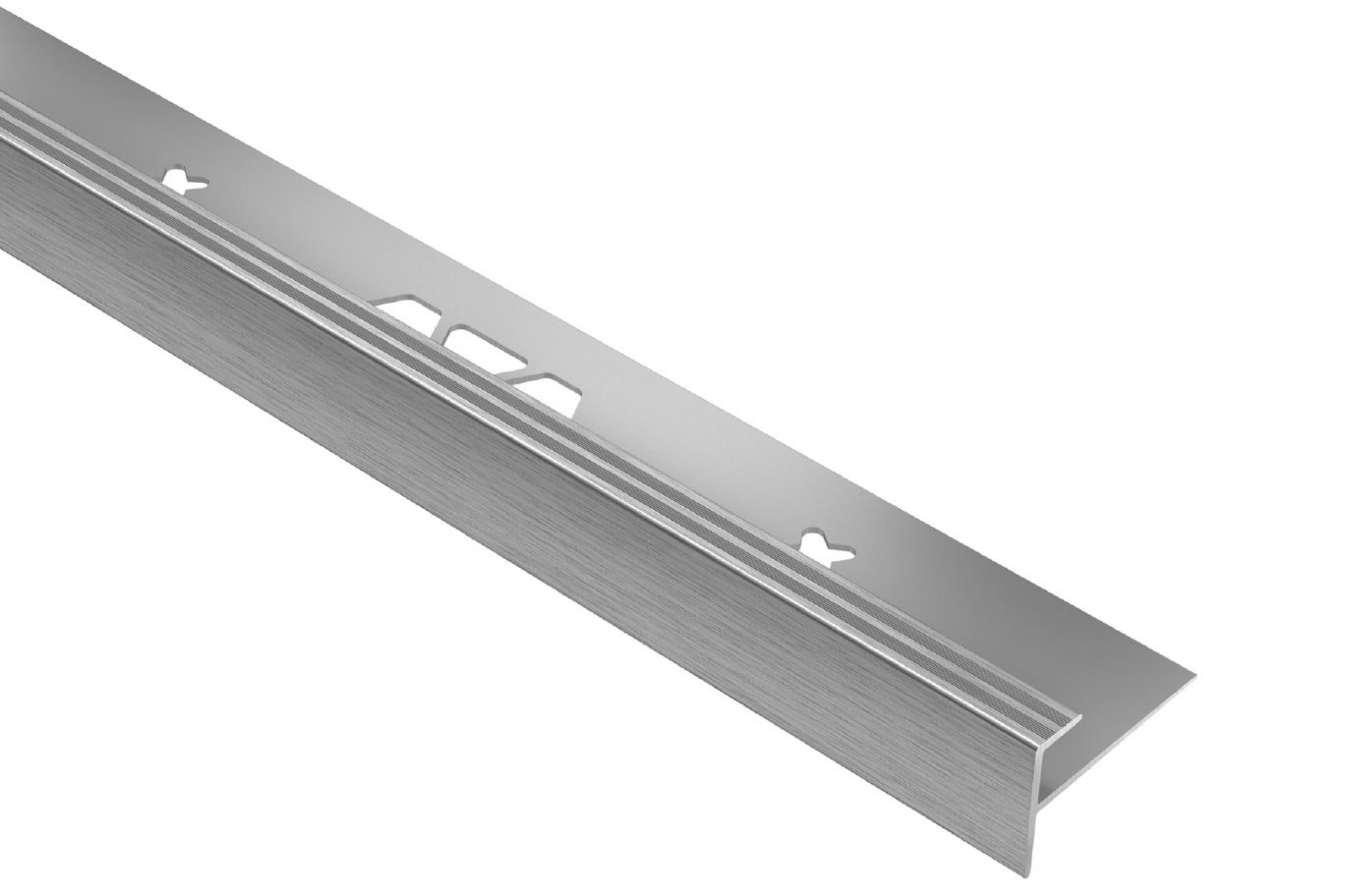 Schluter Vinpro-Step 1/4" Alum Chrome Brossé VPST60ACGB