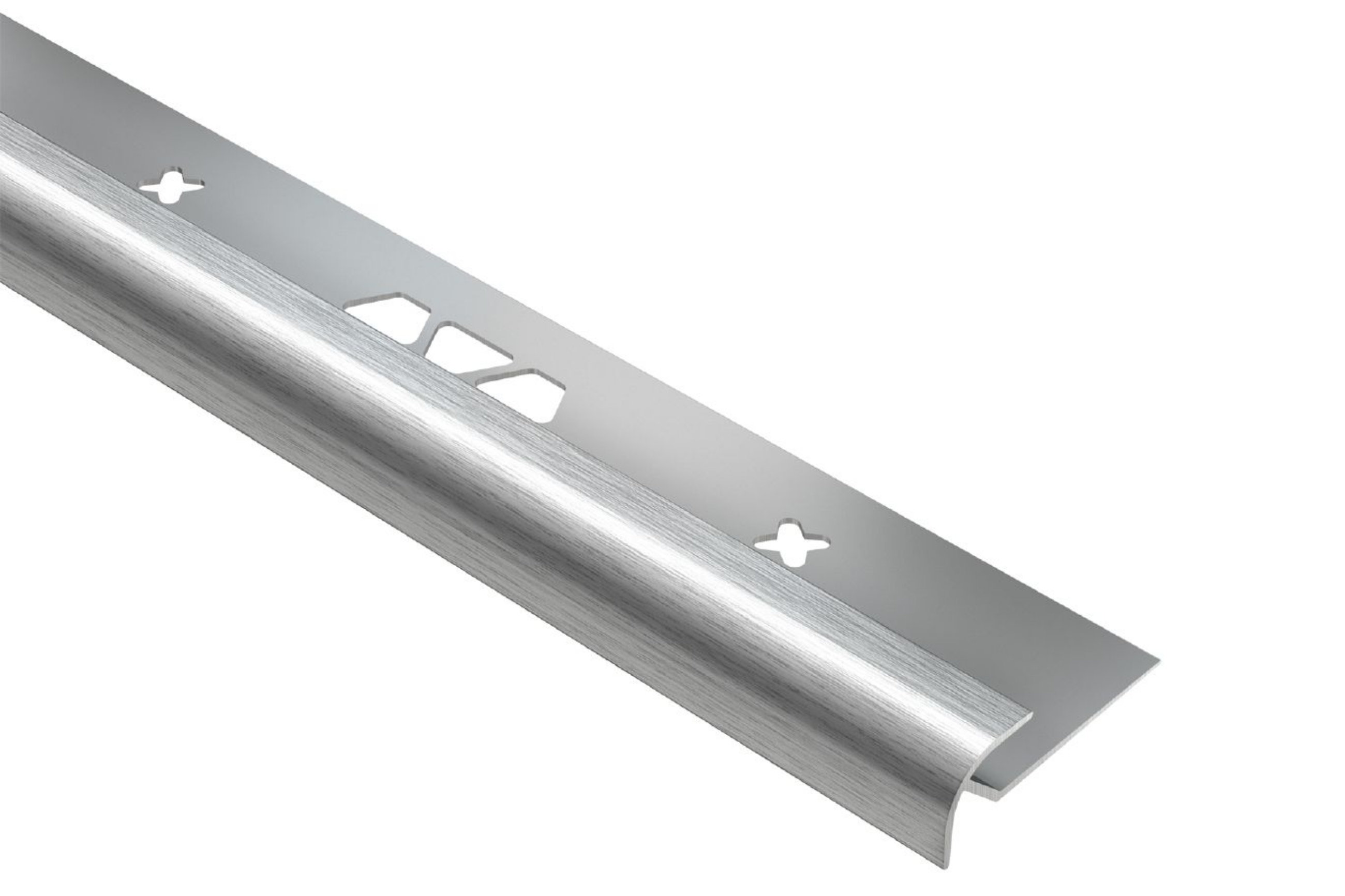 Schluter Vinpro-Ro Profilé Rond 1/4" Alum Chrome Brossé VPRO60ACGB