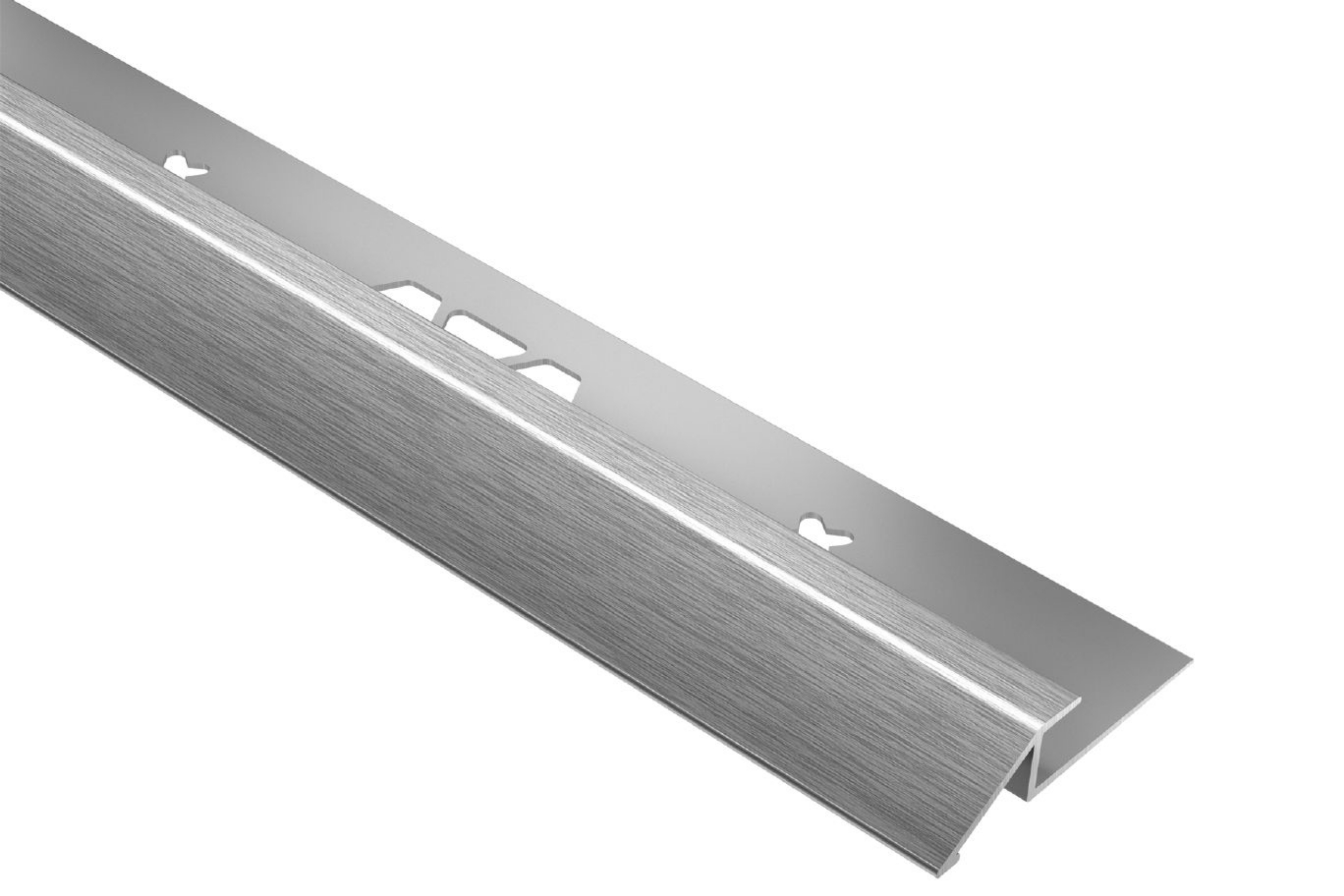 Schluter Vinpro-U Transition 5/32" Alum Chrome Brossé VPU40ACGB