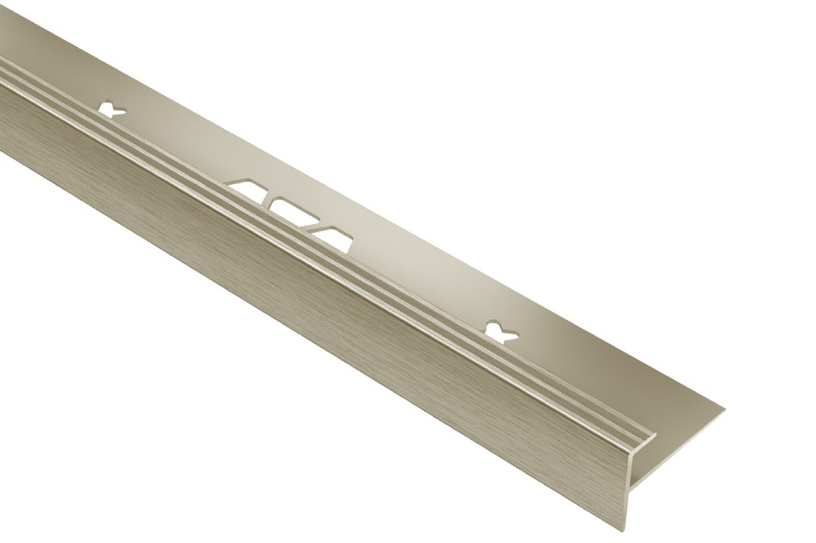 Schluter Vinpro-Step 1/8" Alum Nickel Brossé VPST30ATGB