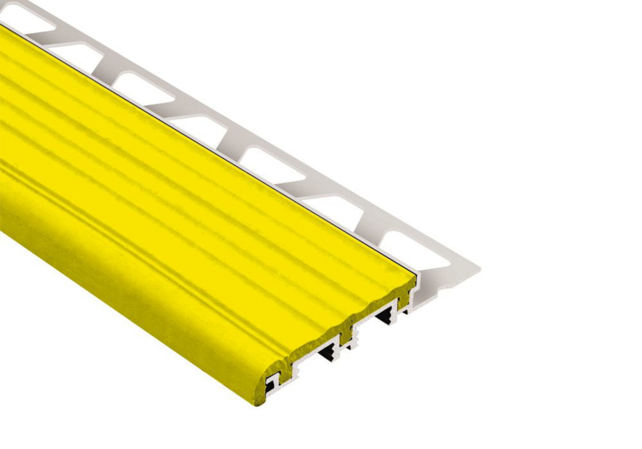 Schluter Trep-B 3/8" Alum 2-1/8" Insert Jaune CG10B