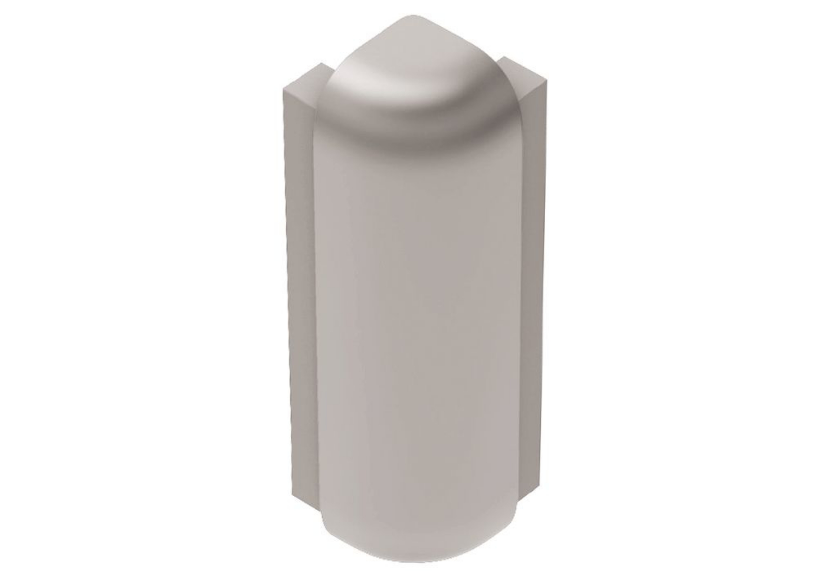 Schluter Rondec-Step-39 Coin Ext 90° 1/2" Alum Mat E90RS125AE39