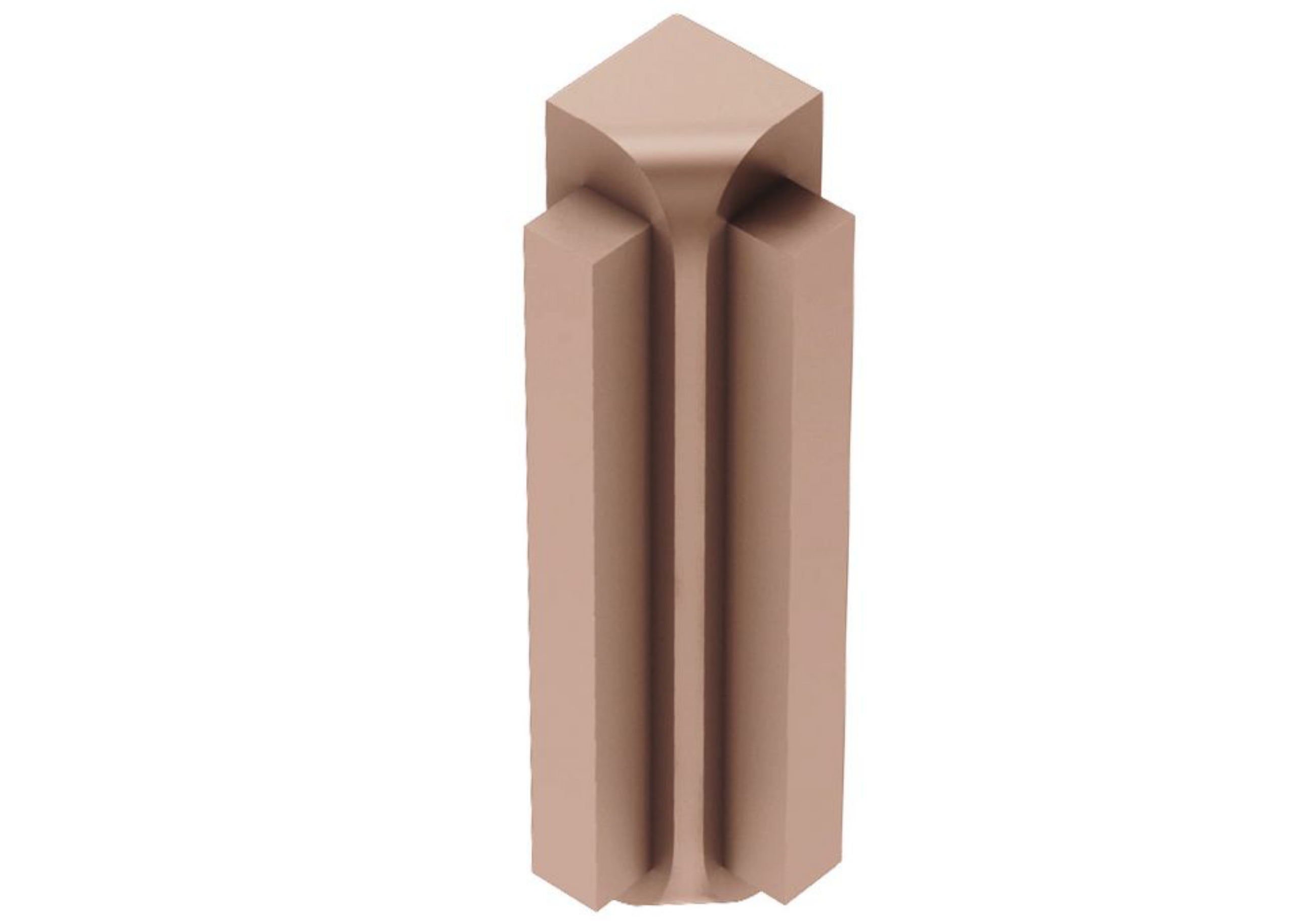 Schluter Rondec-Step-39 Coin Int 90° 1/2" Alum Cuivre Mat I90RS125AK39