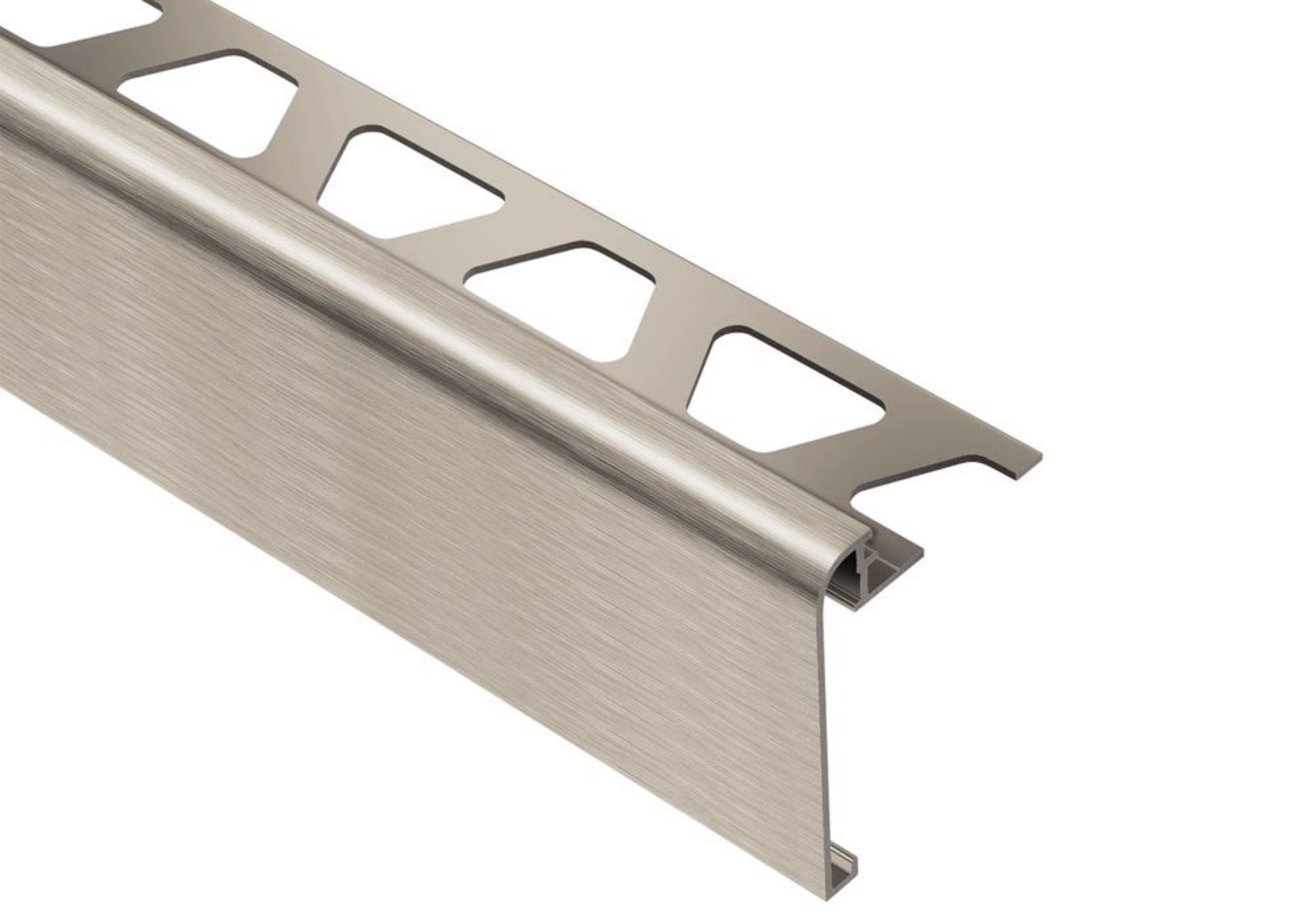 Schluter Rondec-Step-39 Profilé 1/2" Alum Nickel Brossé RS125ATGB39