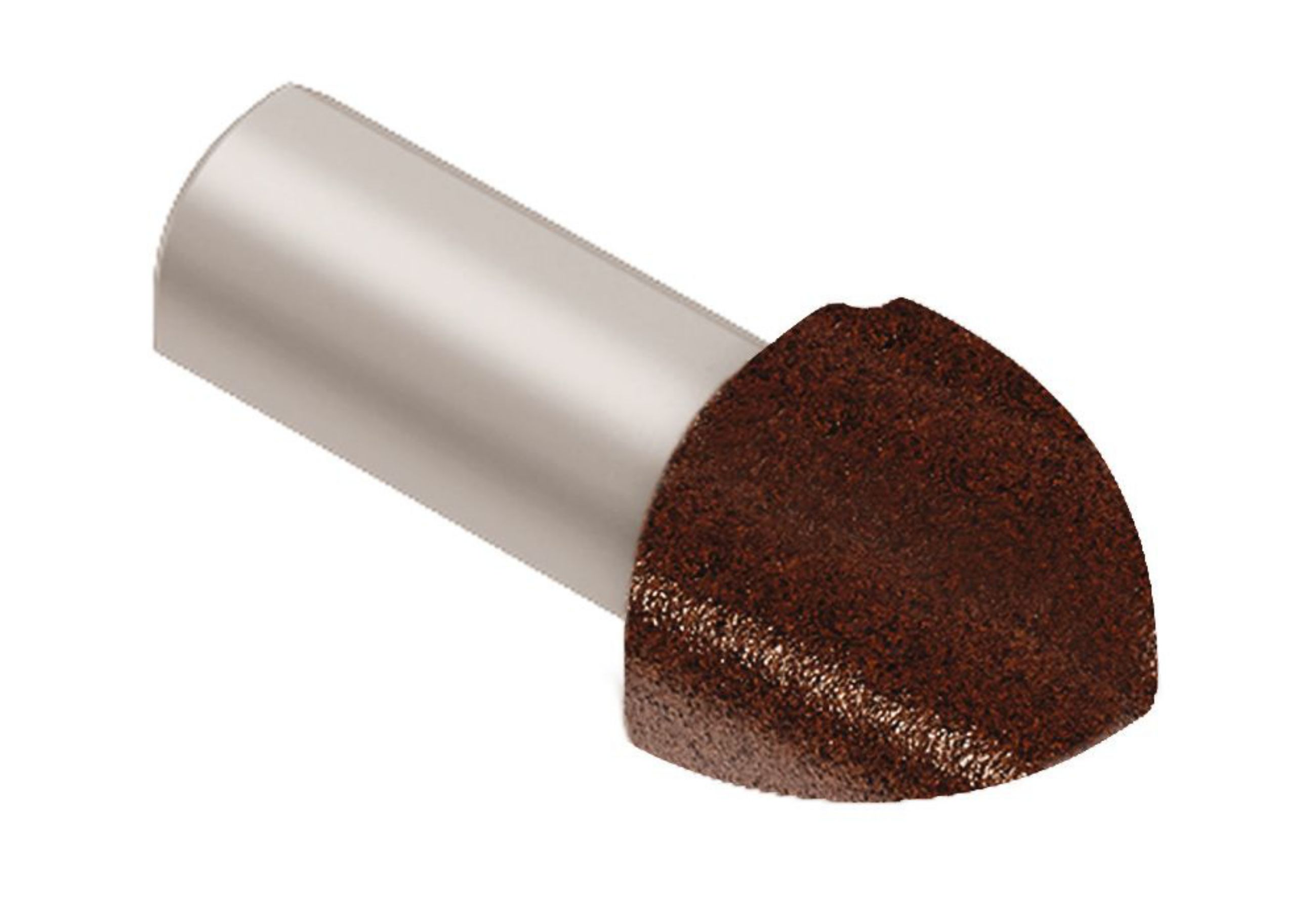 Schluter Rondec Coin Ext 1/2" Alum Brun Rustique EV/RO125TSR