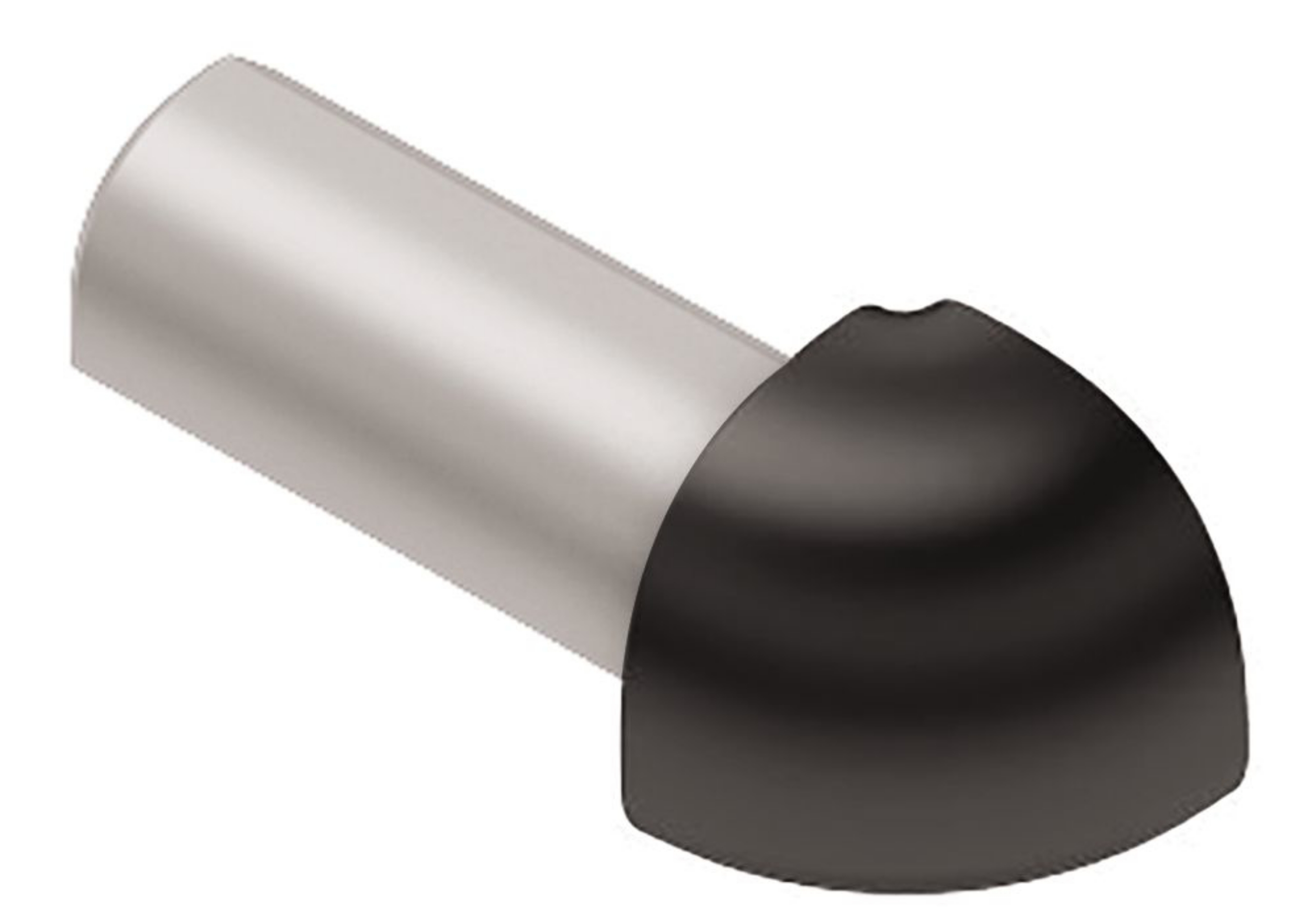Schluter Rondec Coin Ext 1/2" Alum Noir ED/RO125GS