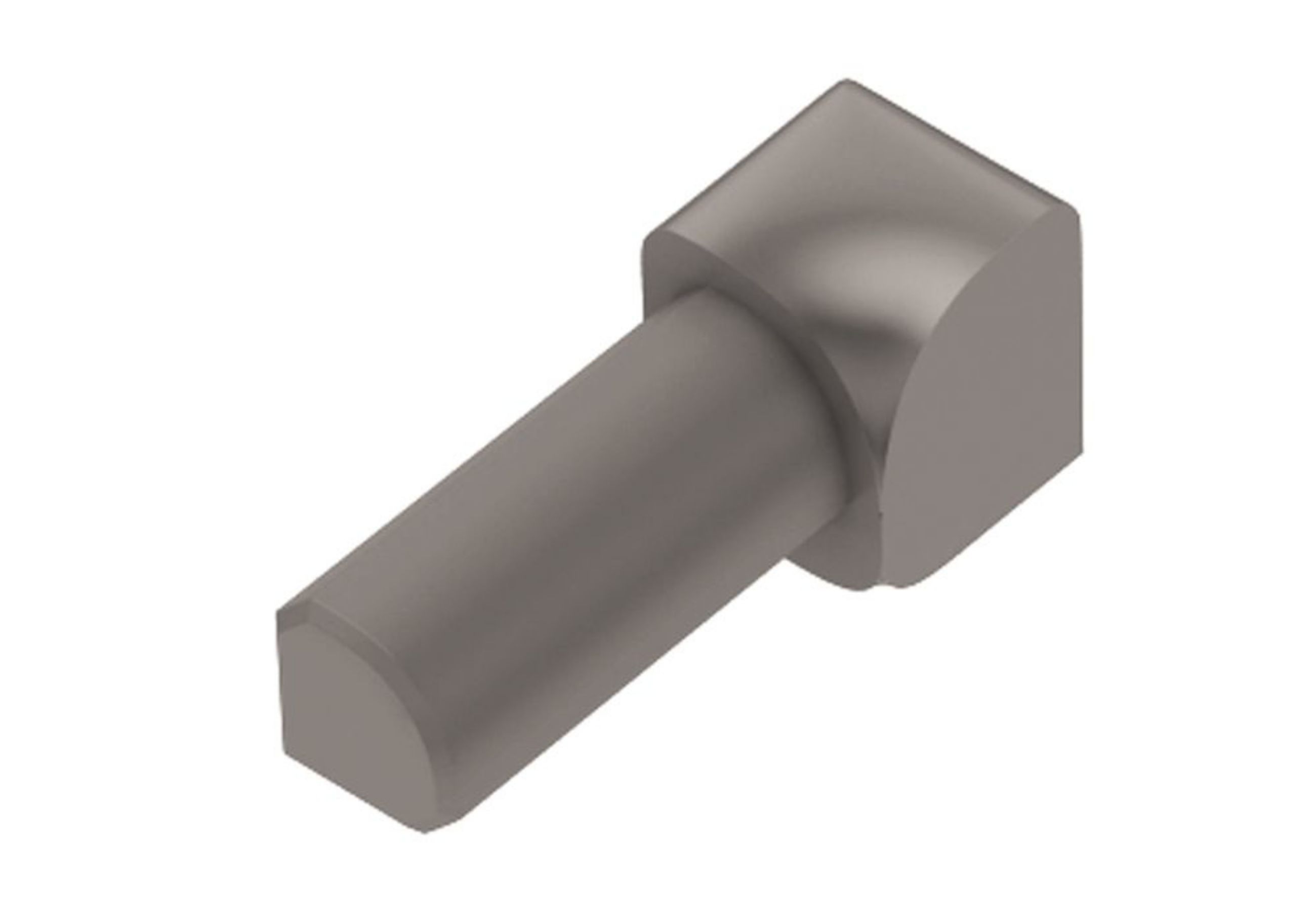 Schluter Rondec Coin Int 1/2" Pvc Gris I/PRO125G