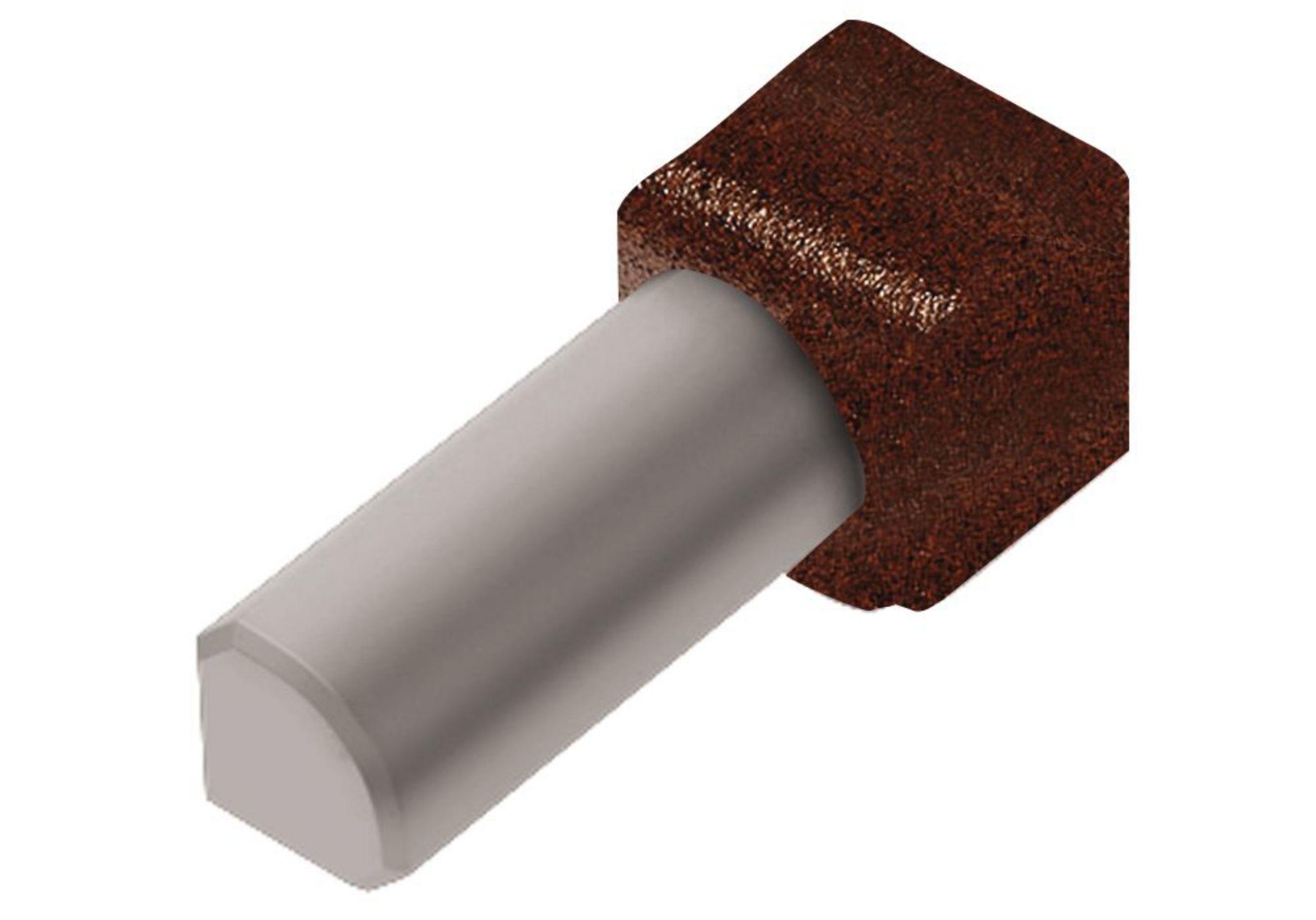 Schluter Rondec Coin Int 1/2" Alum Brun Rustique IV/RO125TSR