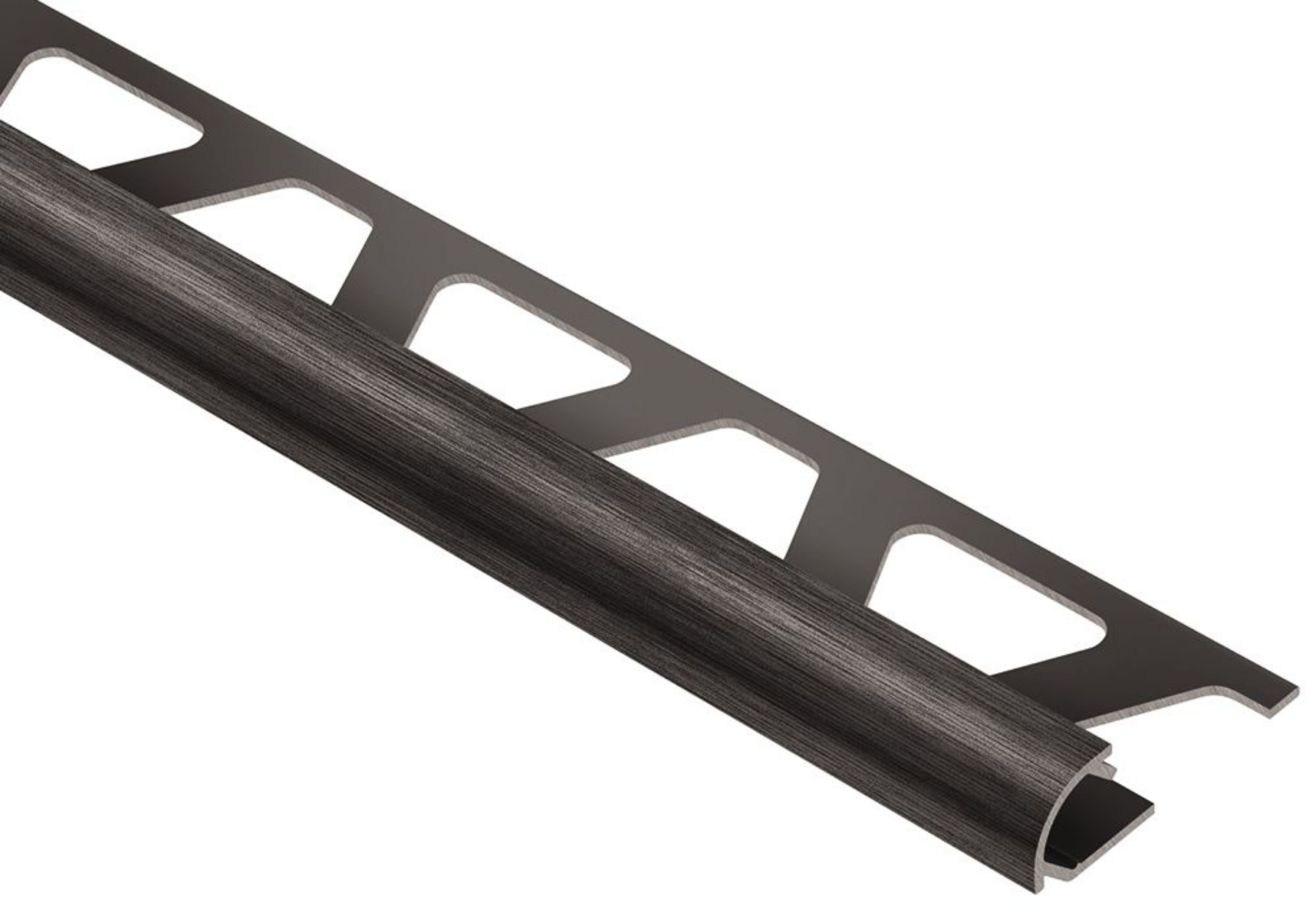 Schluter Rondec Profilé Rond 1/2" Alum Noir Brossé RO125AGSB