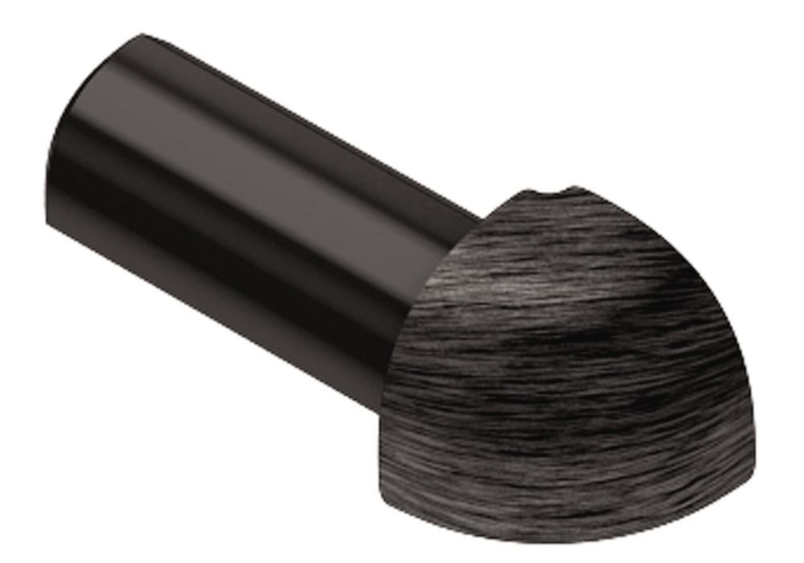 Schluter Rondec Coin Ext 3/8" Alum Noir Brossé EV/RO100AGSB