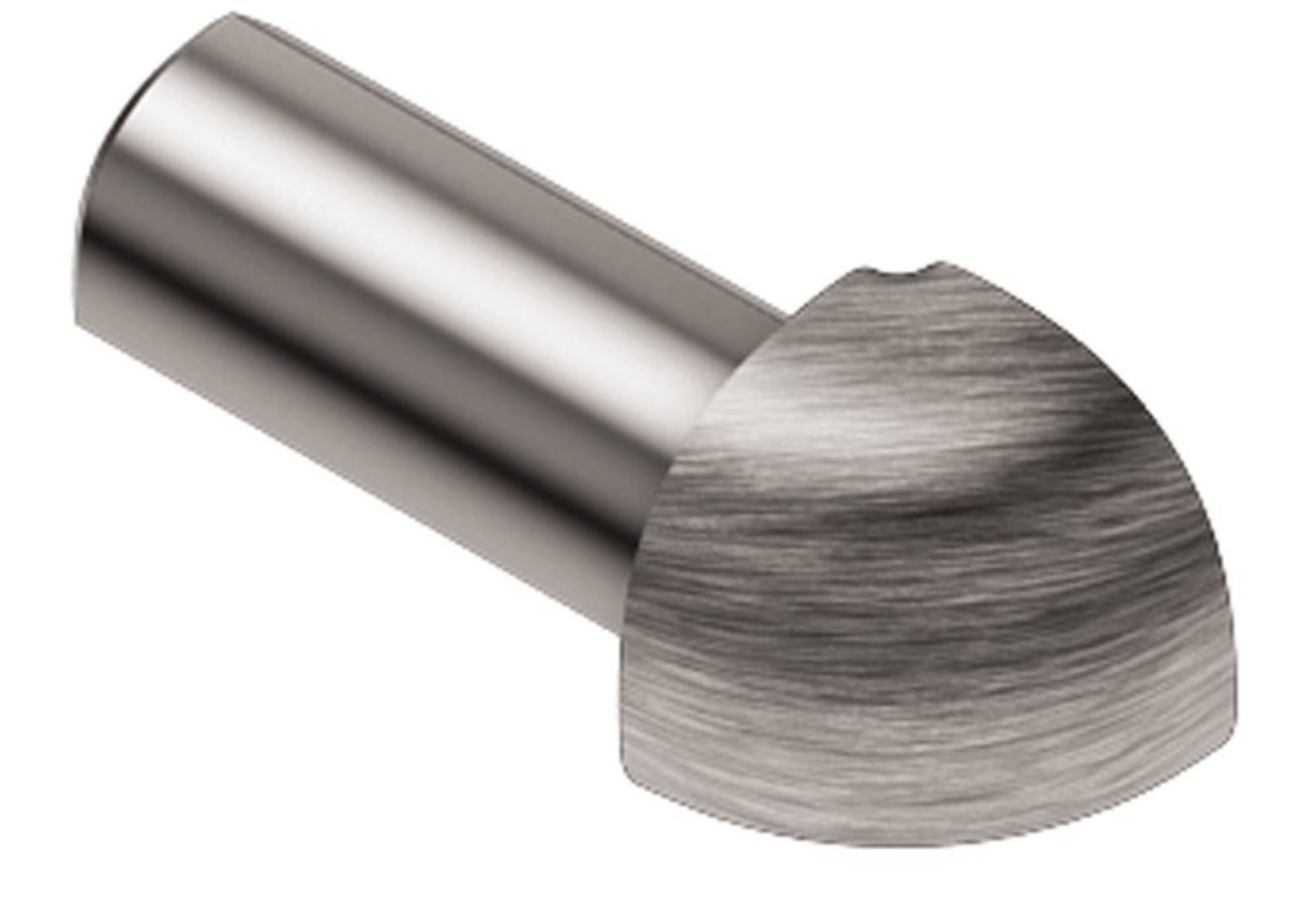 Schluter Rondec Coin Ext 3/8" Alum Chromé Brossé EV/RO100ACGB