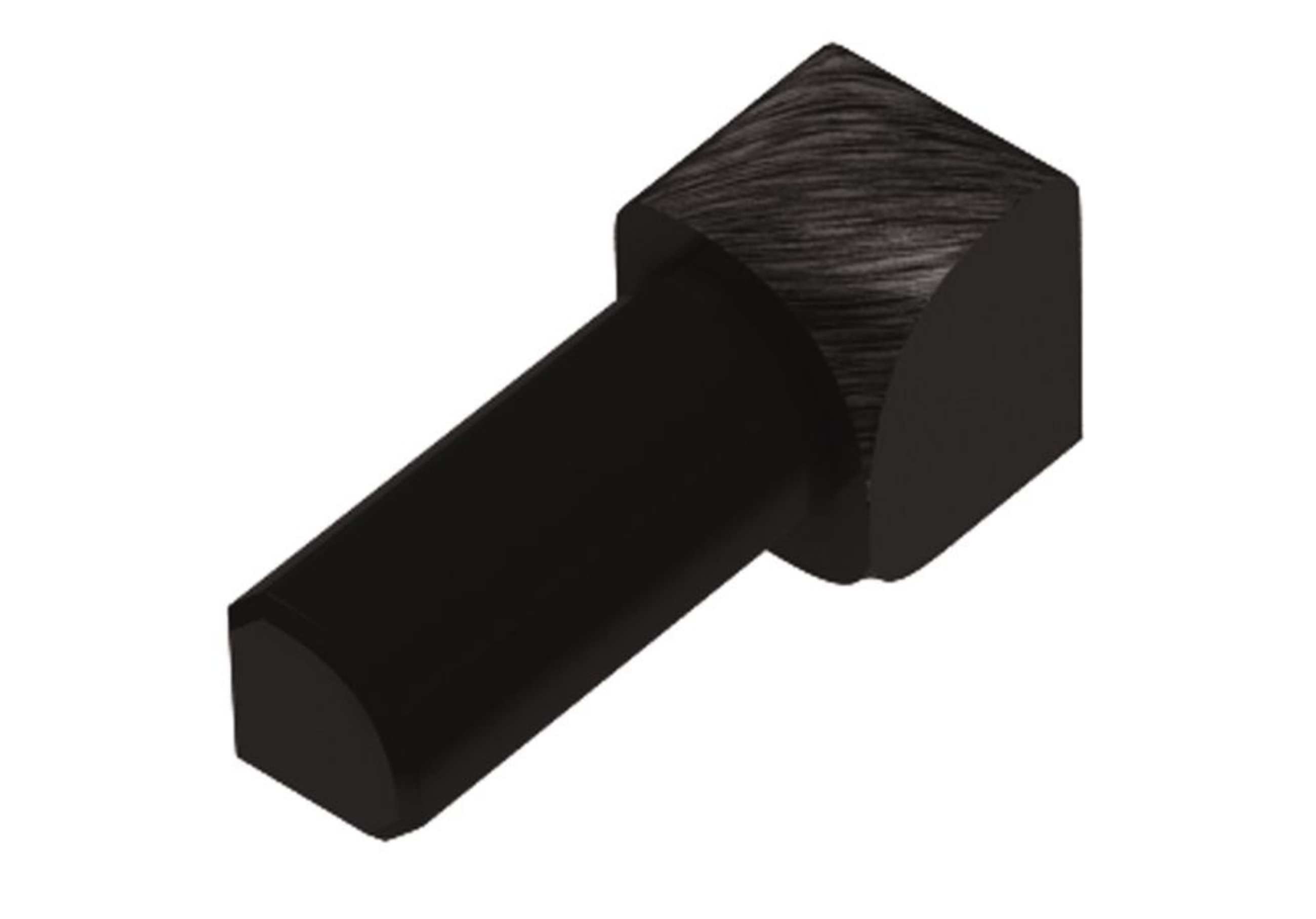Schluter Rondec Coin Int 3/8" Alum Noir Brossé IV/RO100AGSB