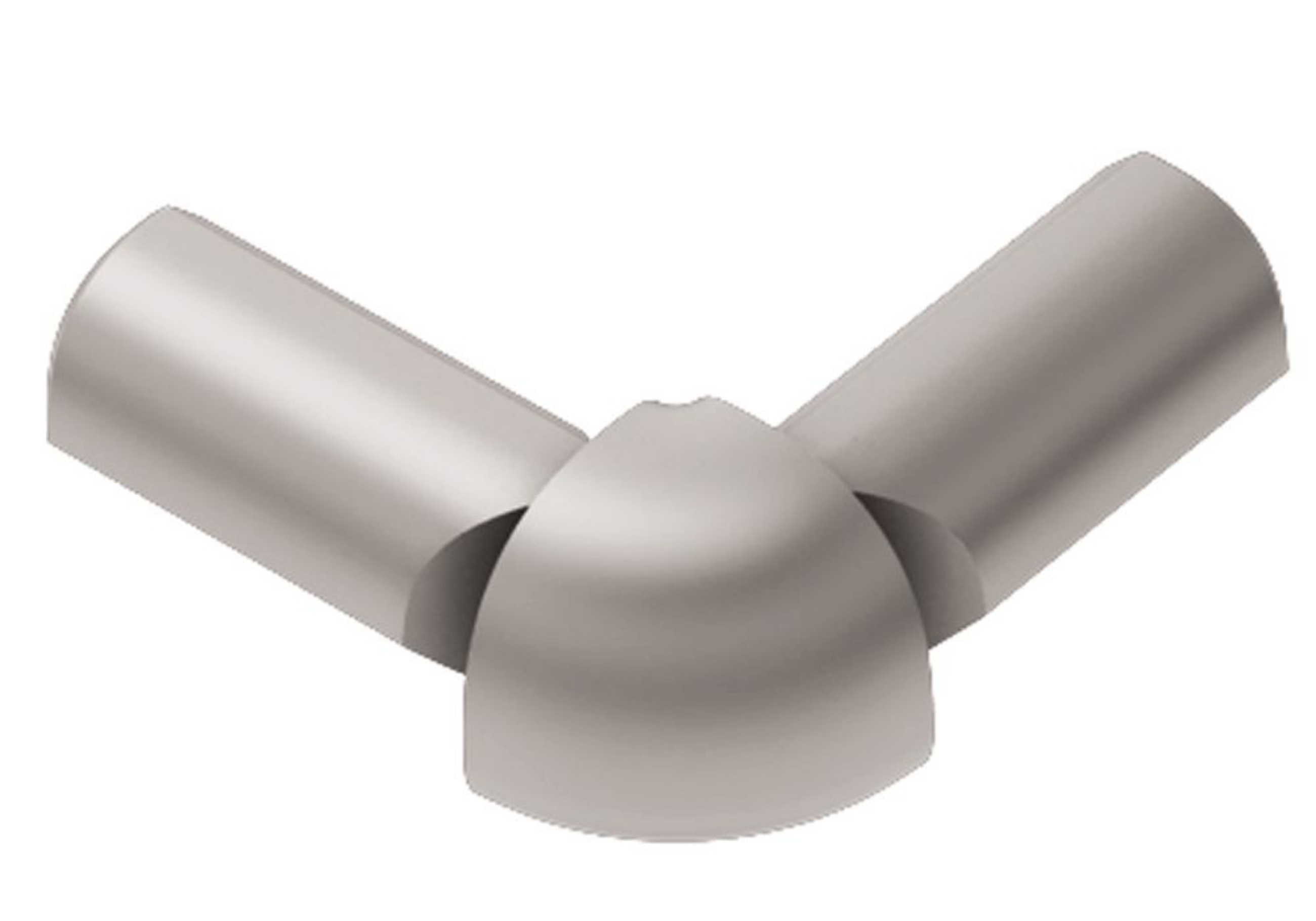 Schluter Rondec Coin Ext 2-Bouts 3/8" Alum Mat E2L/RO100AE
