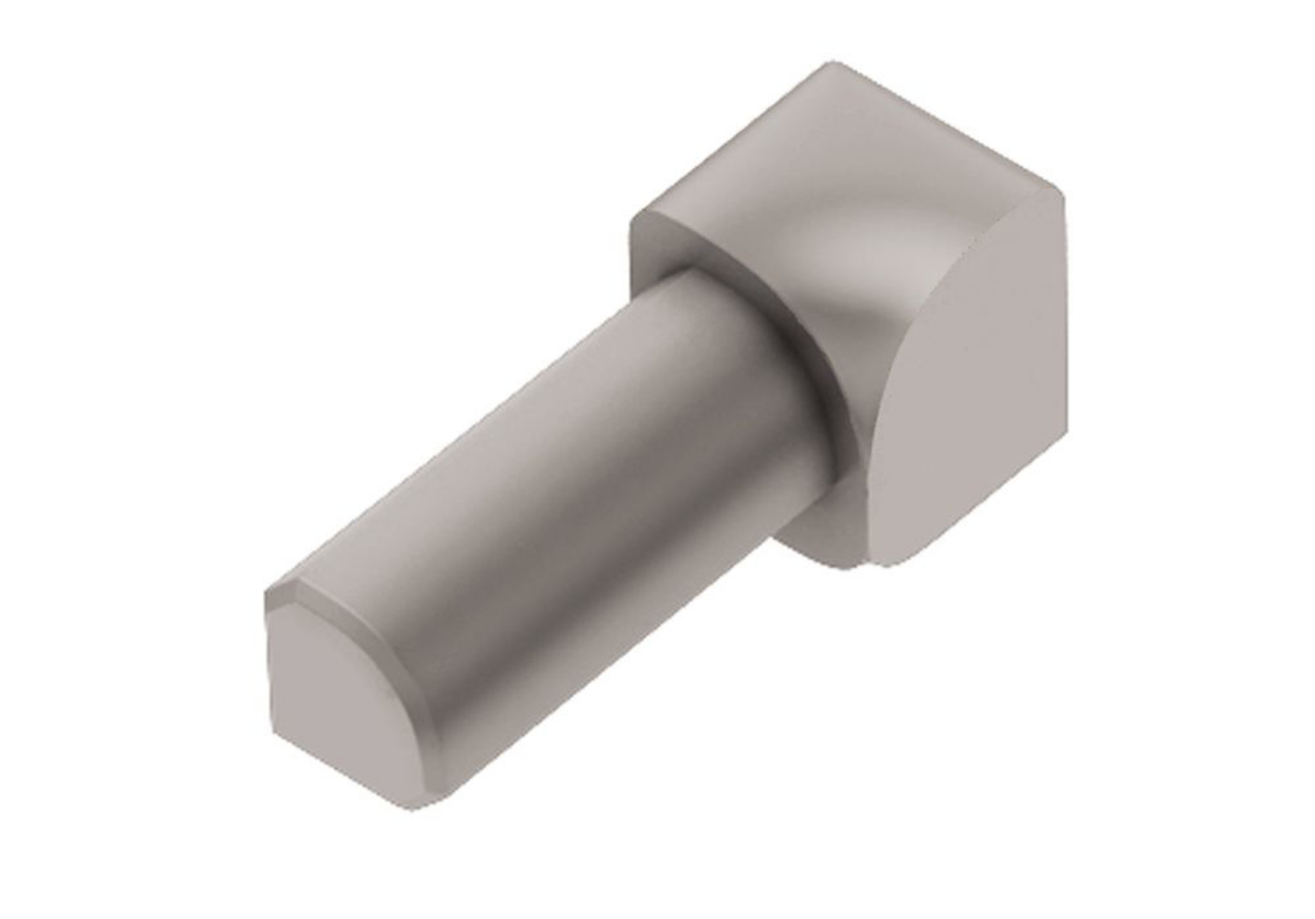 Schluter Rondec Coin Int 5/16" Alum Gris Classique ID/RO80PG