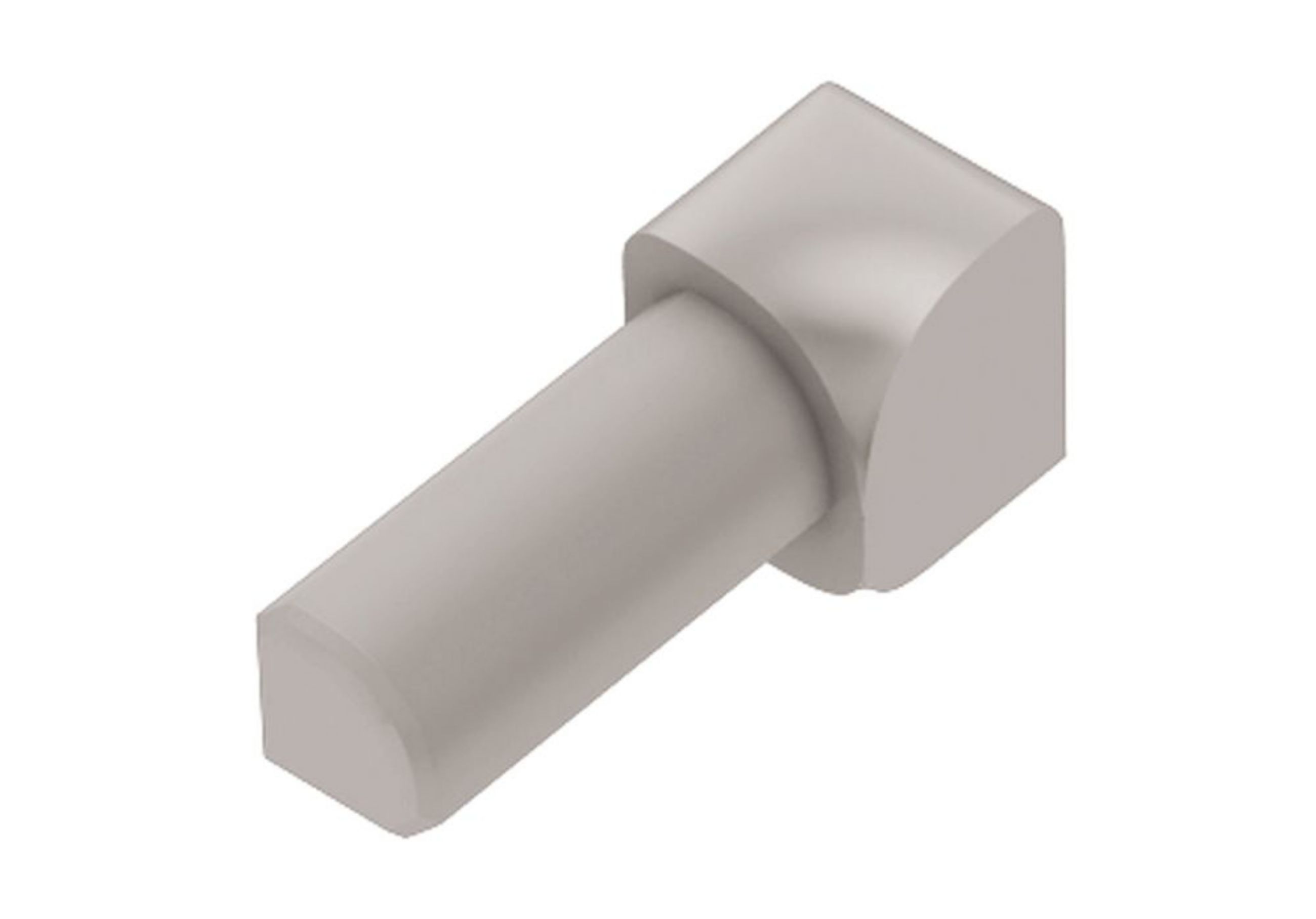 Schluter Rondec Coin Int 5/16" Pvc Gris Clair I/PRO80HG