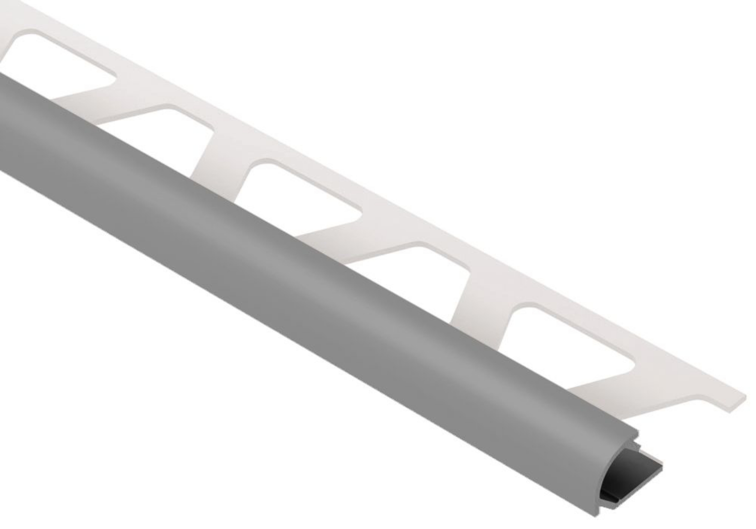 Schluter Rondec Profilé Rond 5/16" Alum Gris Métal RO80GM