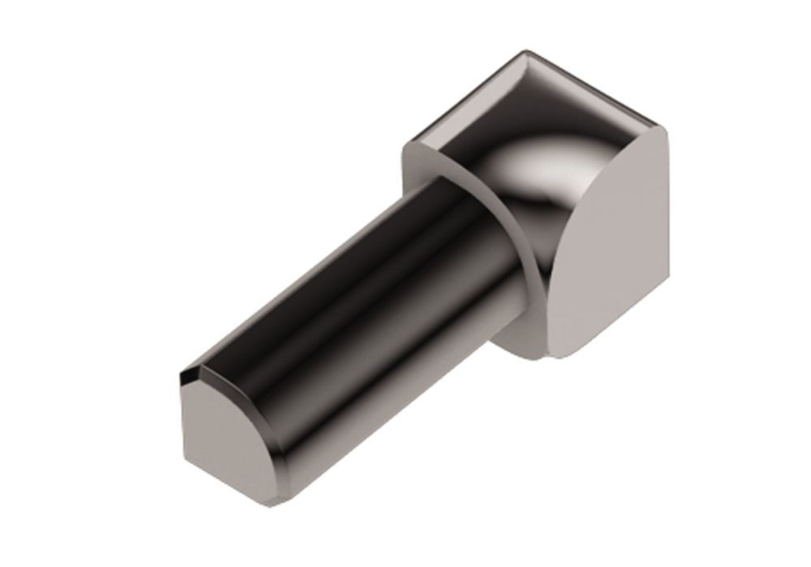 Schluter Rondec Coin Int 1/4" Alum Chromé Poli IV/RO60ACG