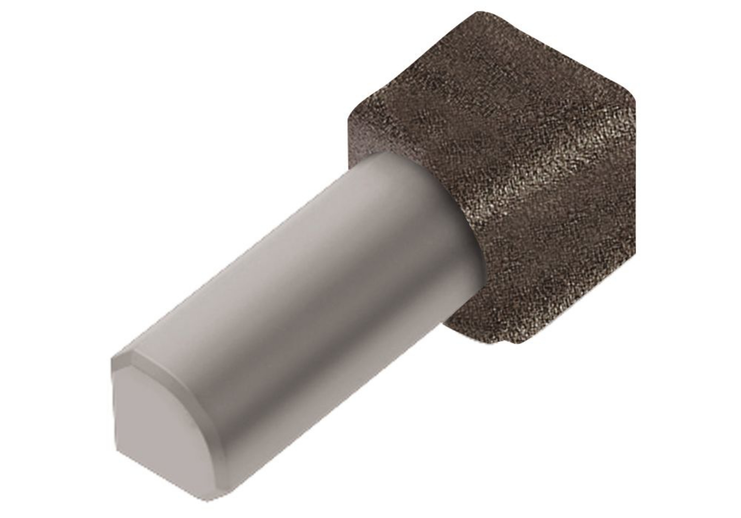 Schluter Rondec Coin Int 1/4" Alum Anthracite Clair IV/RO60TSLA