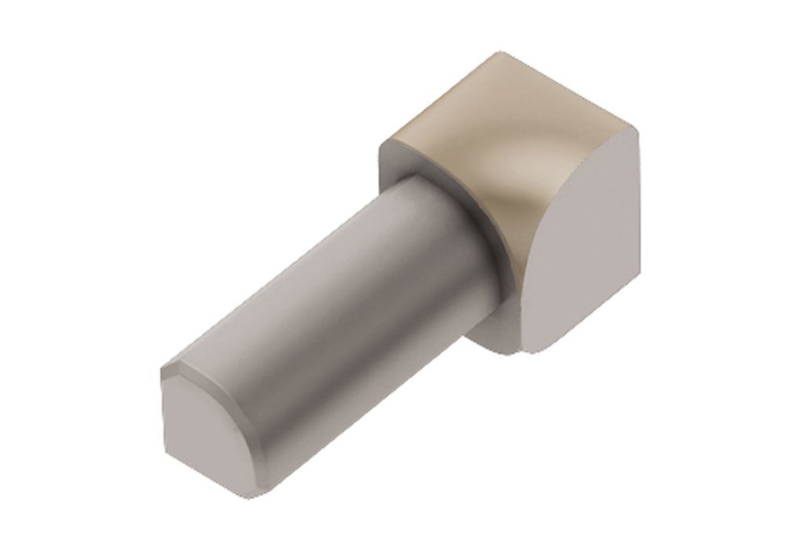 Schluter Rondec Coin Int 1/4" Alum Beige Clair ID/RO60HB
