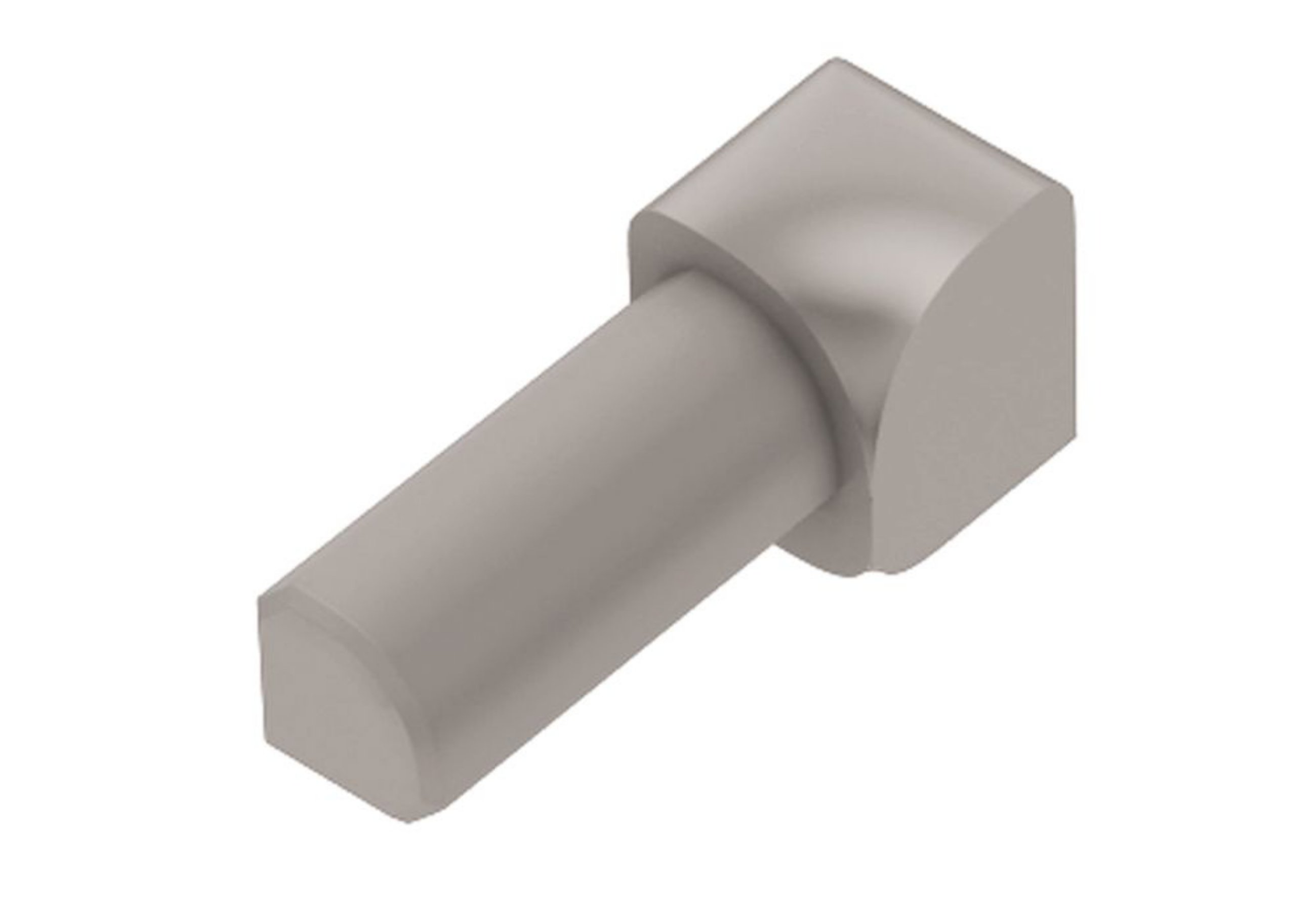 Schluter Rondec Coin Int 1/4" Pvc Gris Classique I/PRO60PG