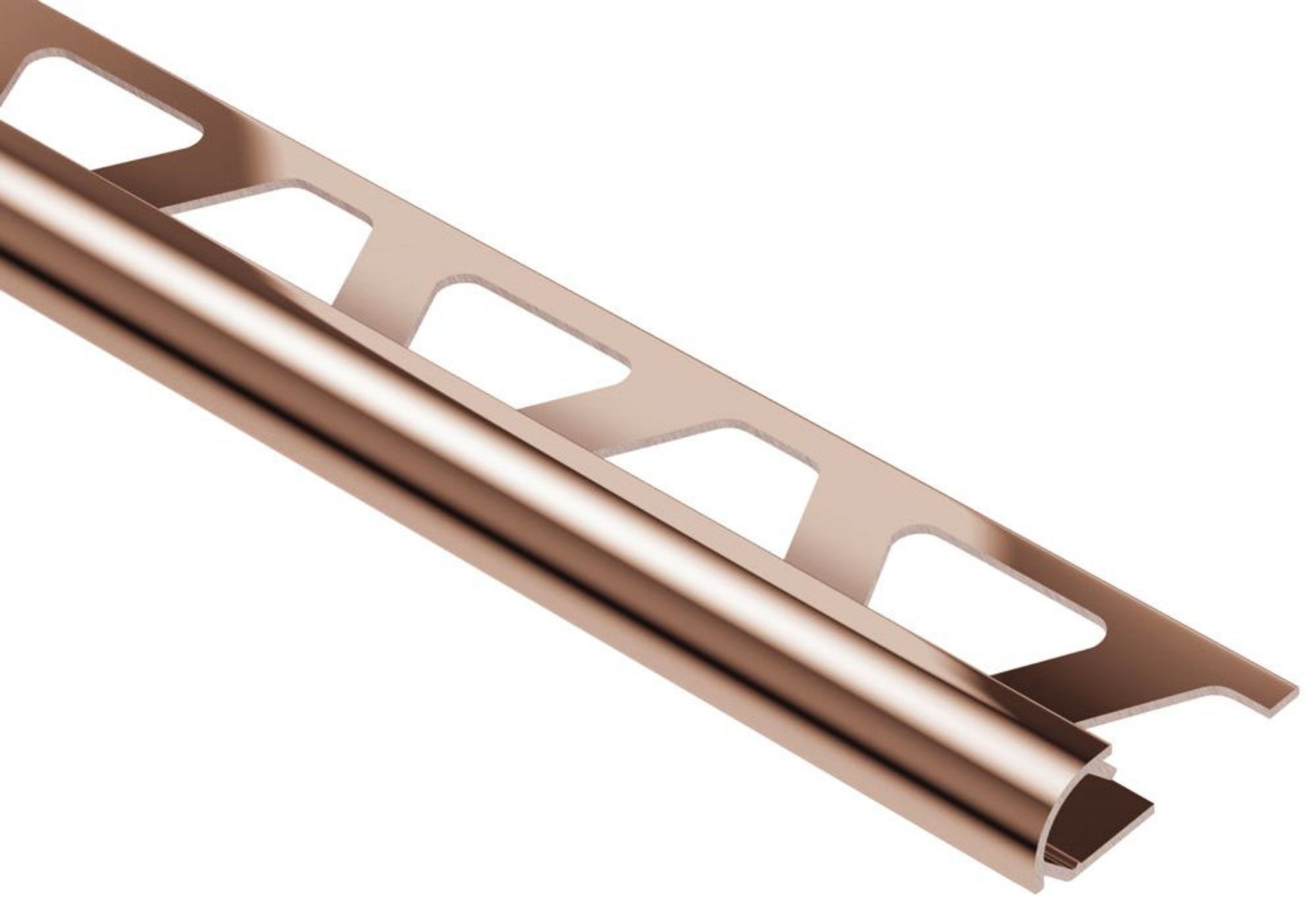 Schluter Rondec Profilé Rond 1/4" Alum Cuivre Poli RO60AKG