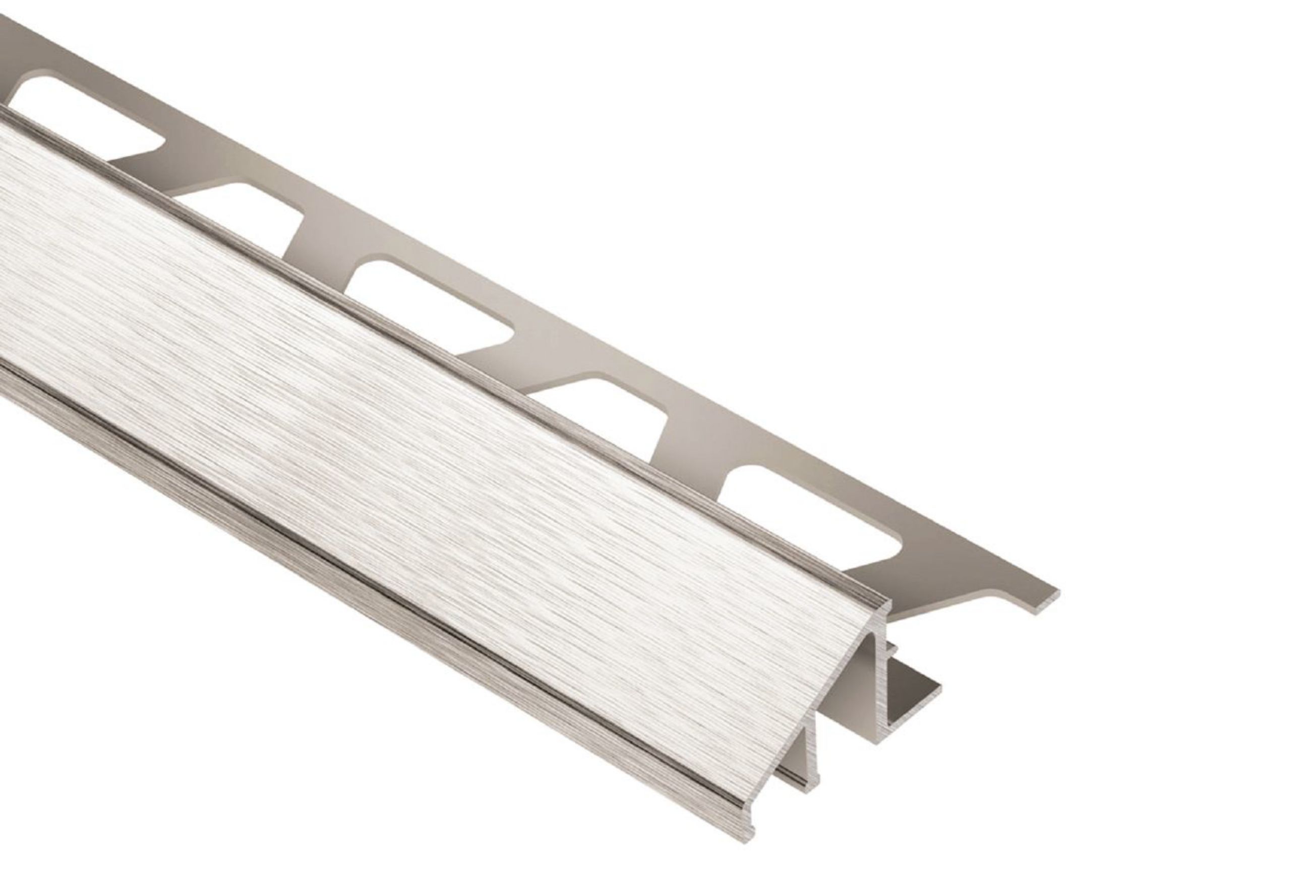Schluter Reno-U Transition 1/2" Alum Nickel Brossé AU125ATGB