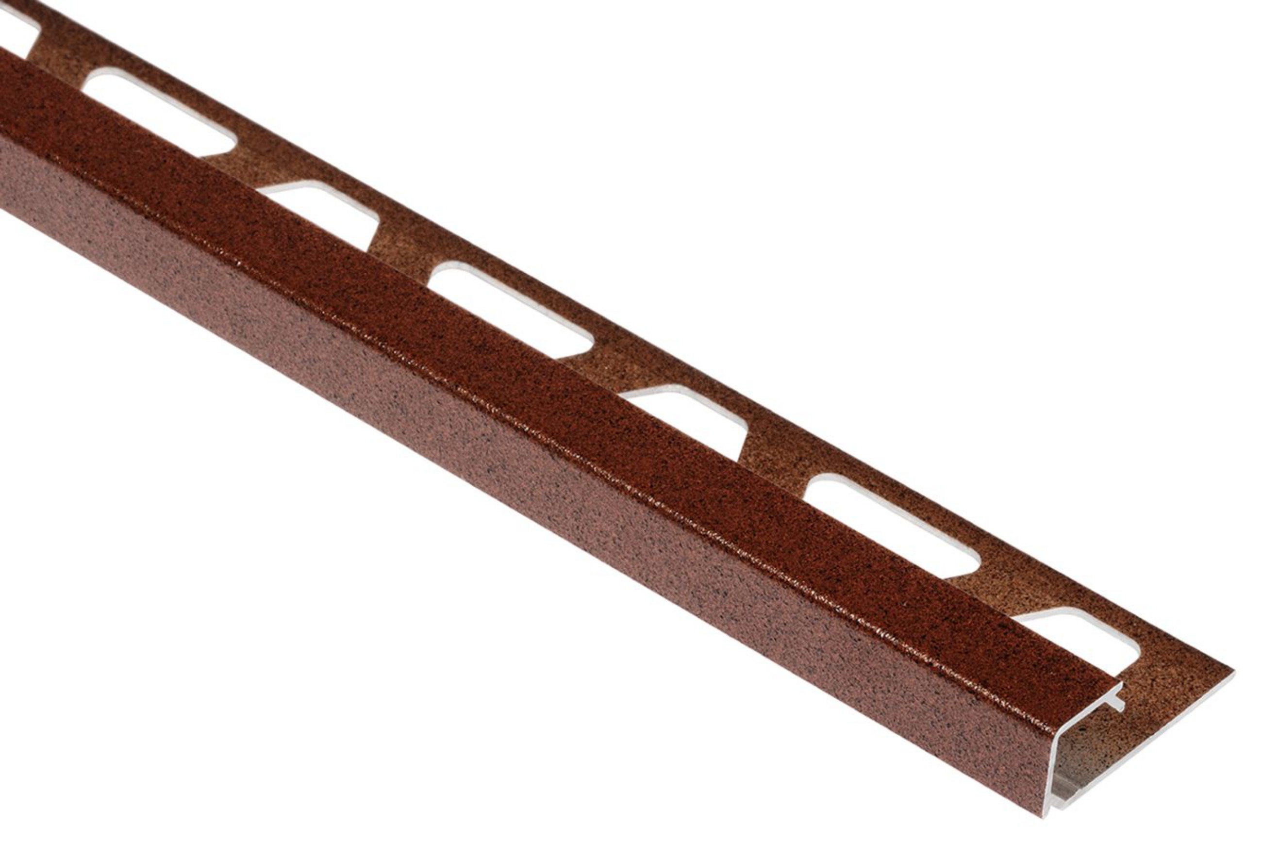 Schluter Quadec Profilé Carré 5/16" Alum Brun Rustique 10' Q80TSR/300