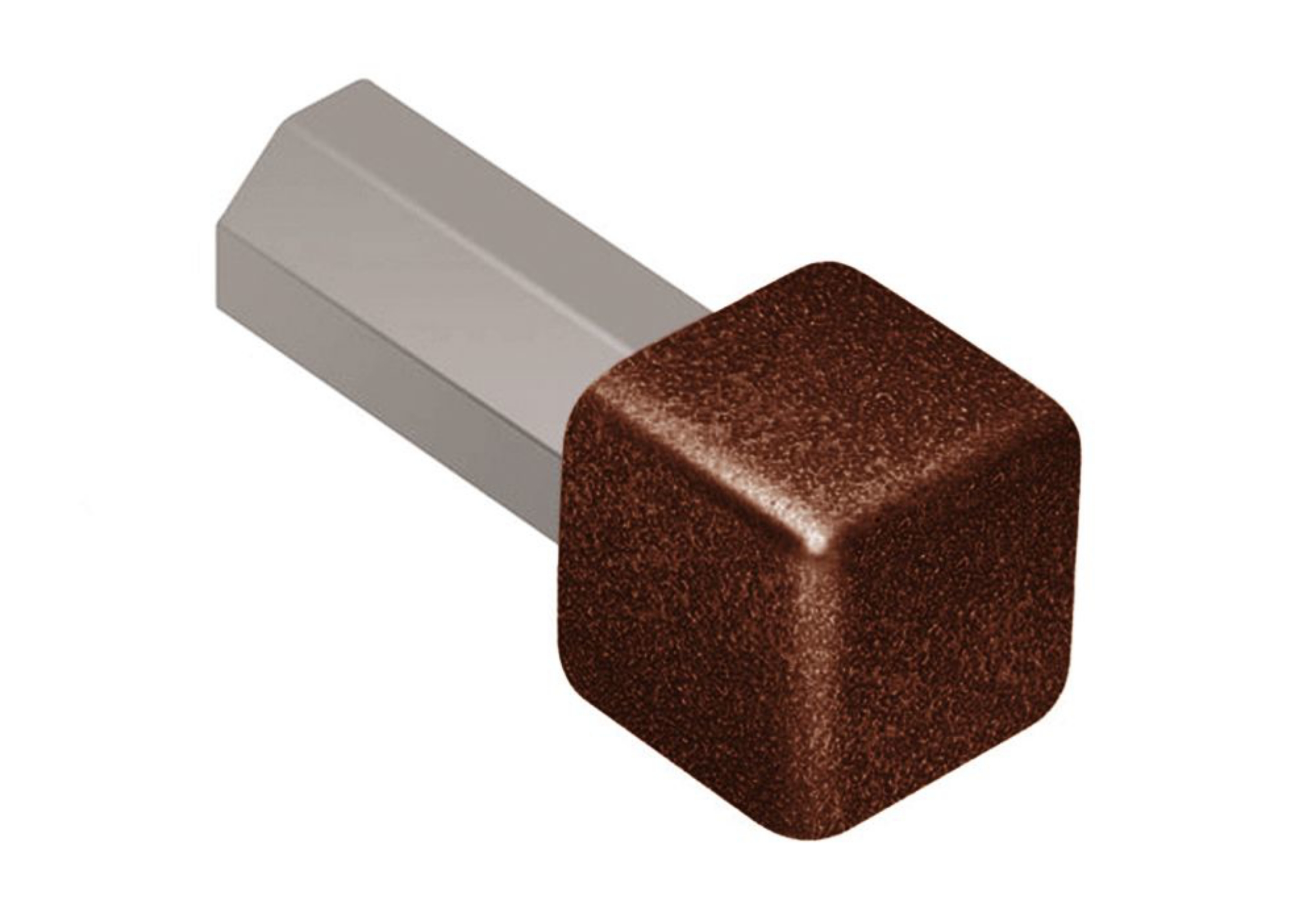 Schluter Quadec Coin Int/Ext 1/2" Alum Brun Rustique EV/Q125TSR