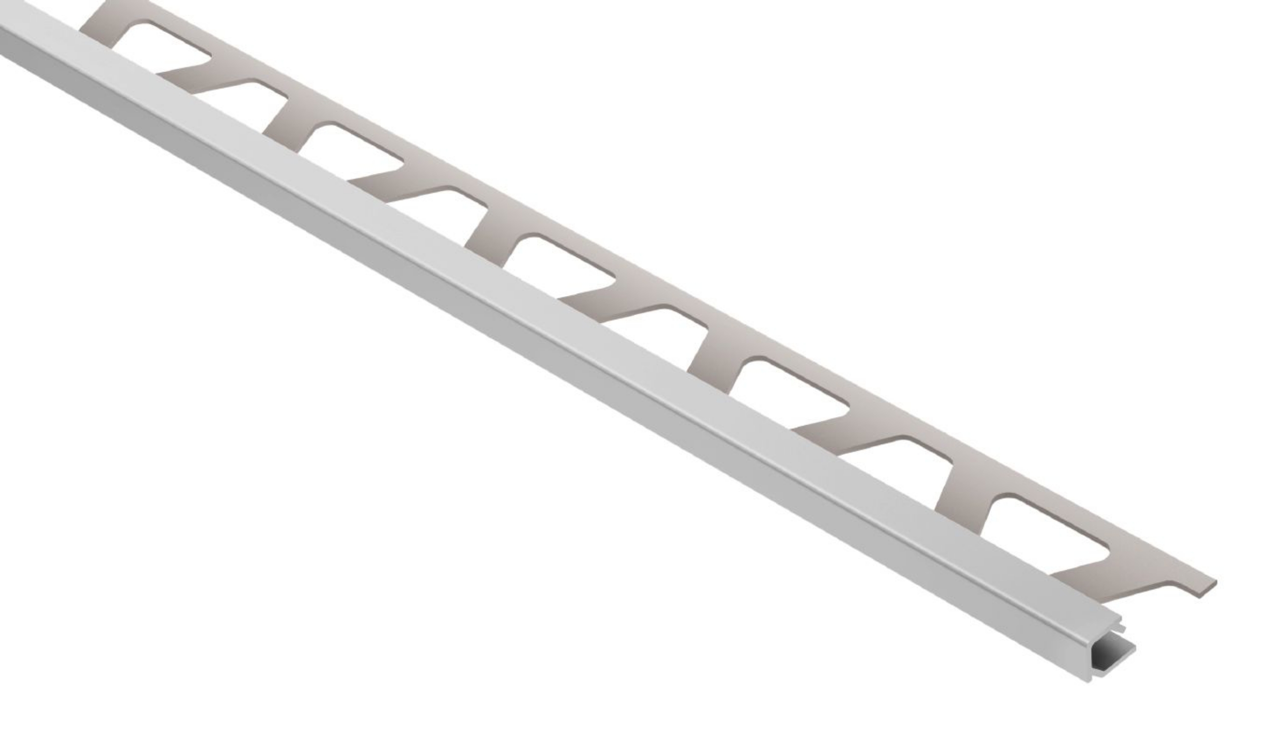Schluter Quadec Profilé Carré 1/4" Alum Gris Clas Q60PG