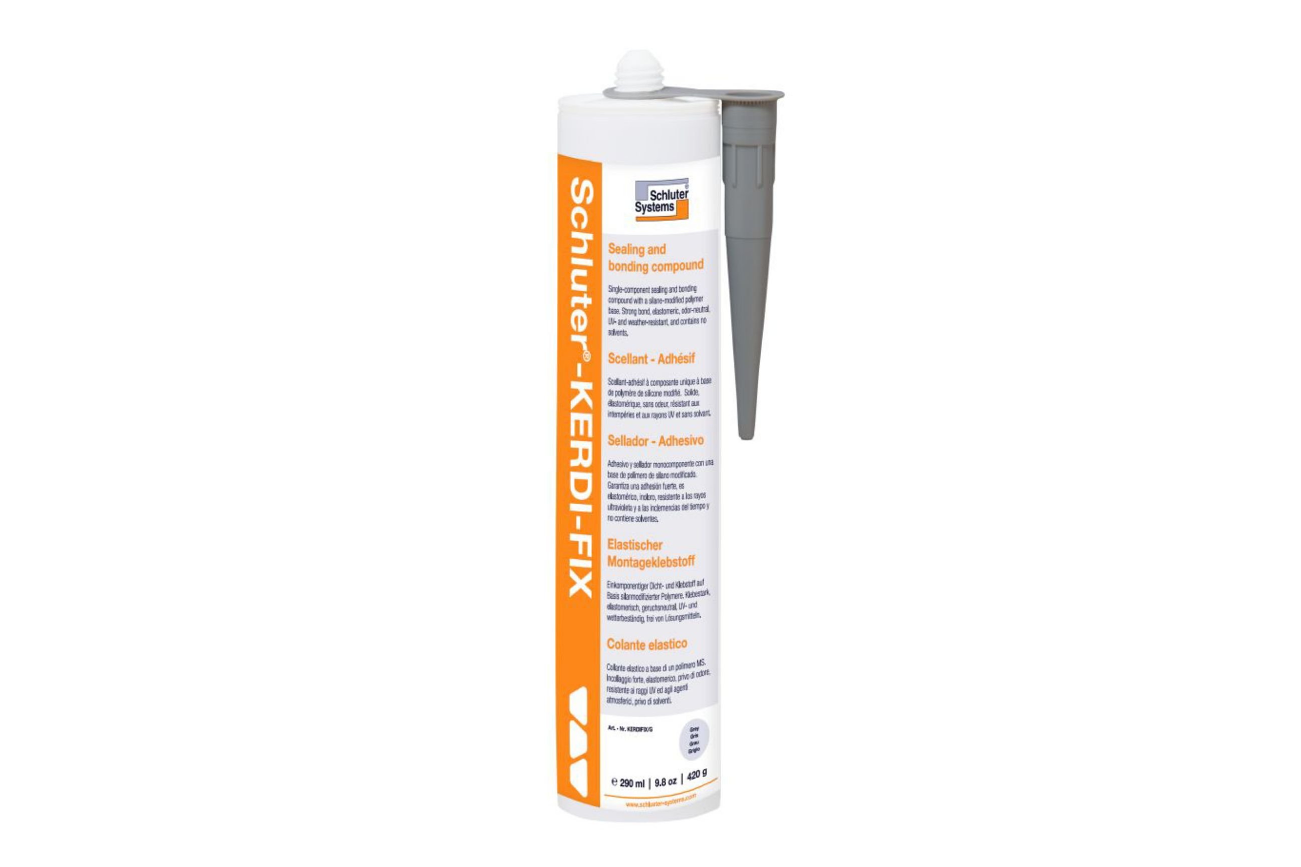 Schluter Kerdi-Fix Scellant/Colle 290Ml Gris KERDIFIX/G