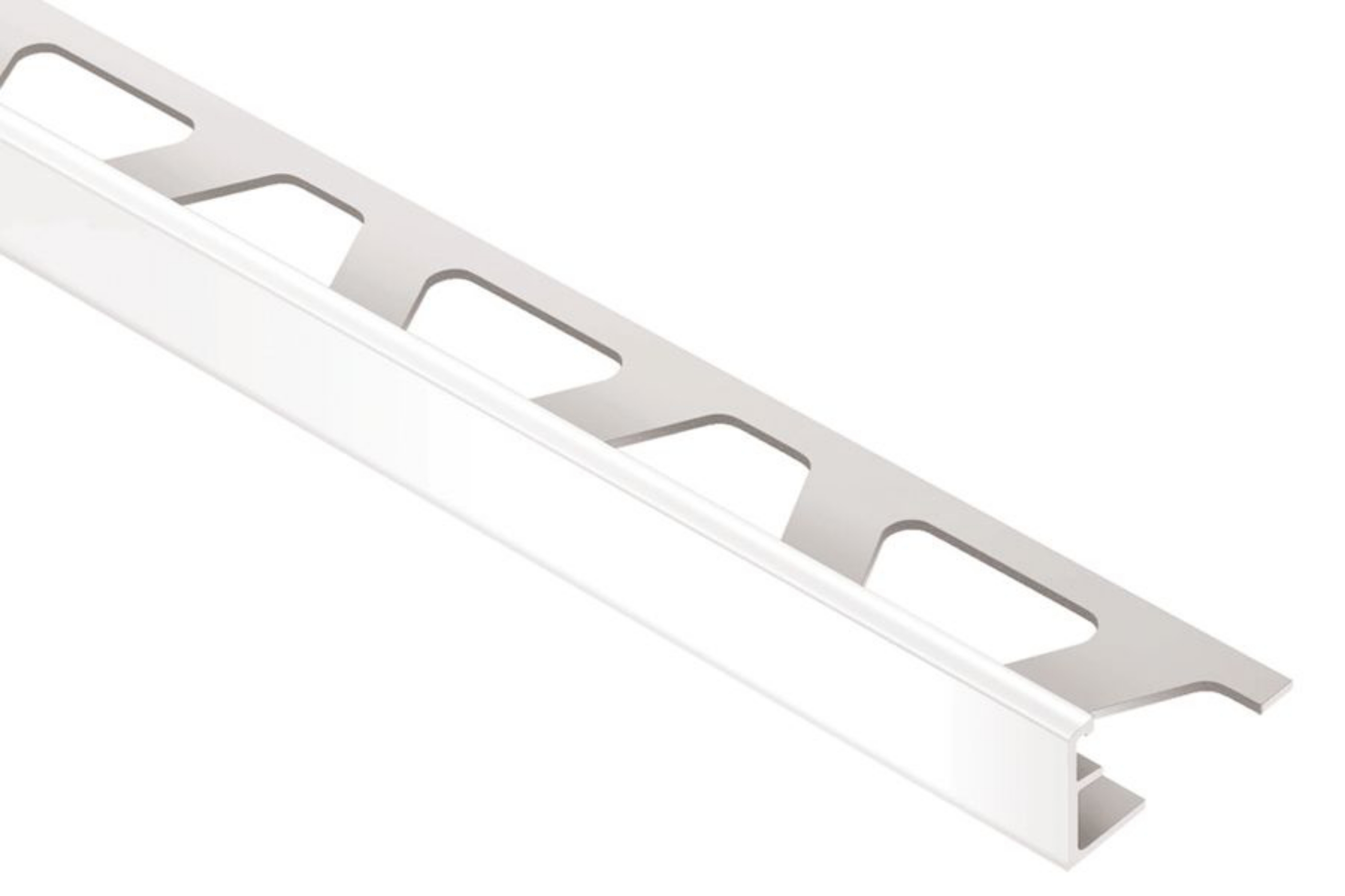 Schluter Schiene Profilé 7/16" Alum Blanc Éclatant A110BW