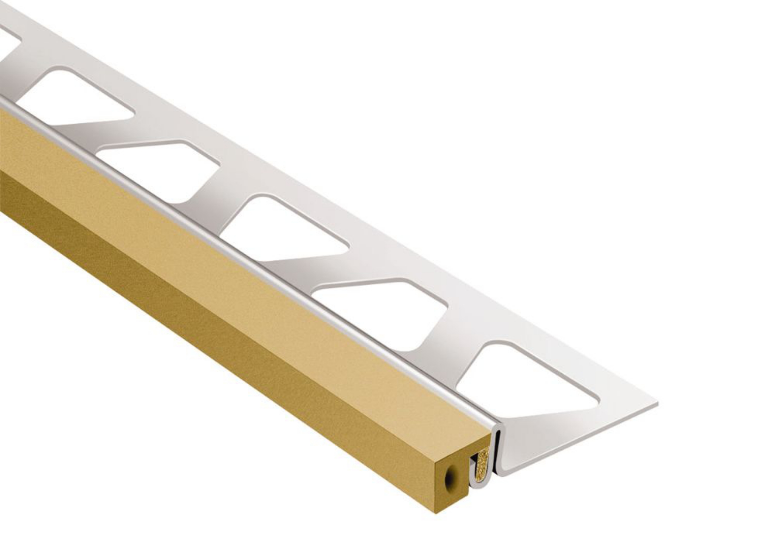 Schluter Dilex-Ksa 13/16" Inox / Joint 3/8" Beige Cl EKSA210HB