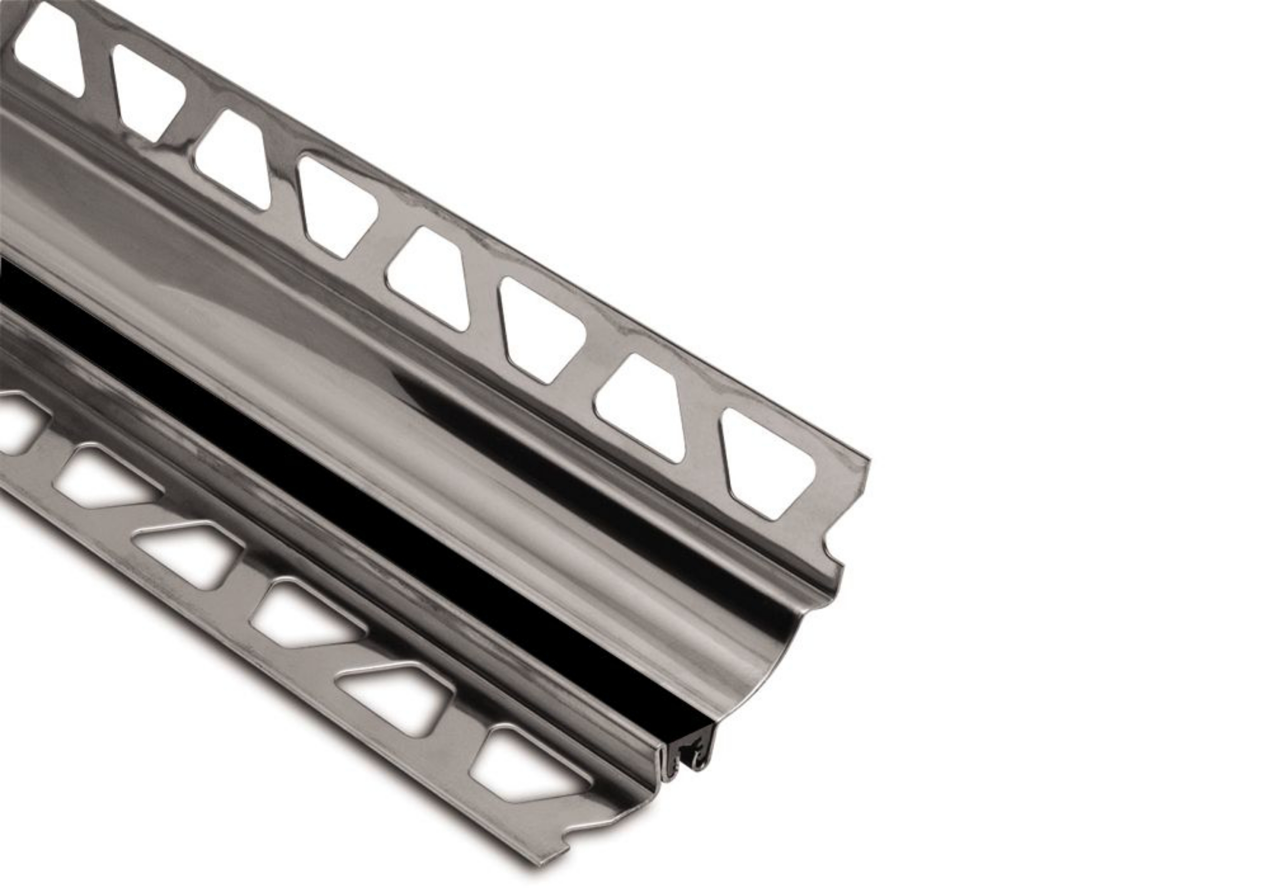 Schluter Dilex-Hks 1-3/16"x11/32" Inox / Noir HKSV2AU30/O9GS