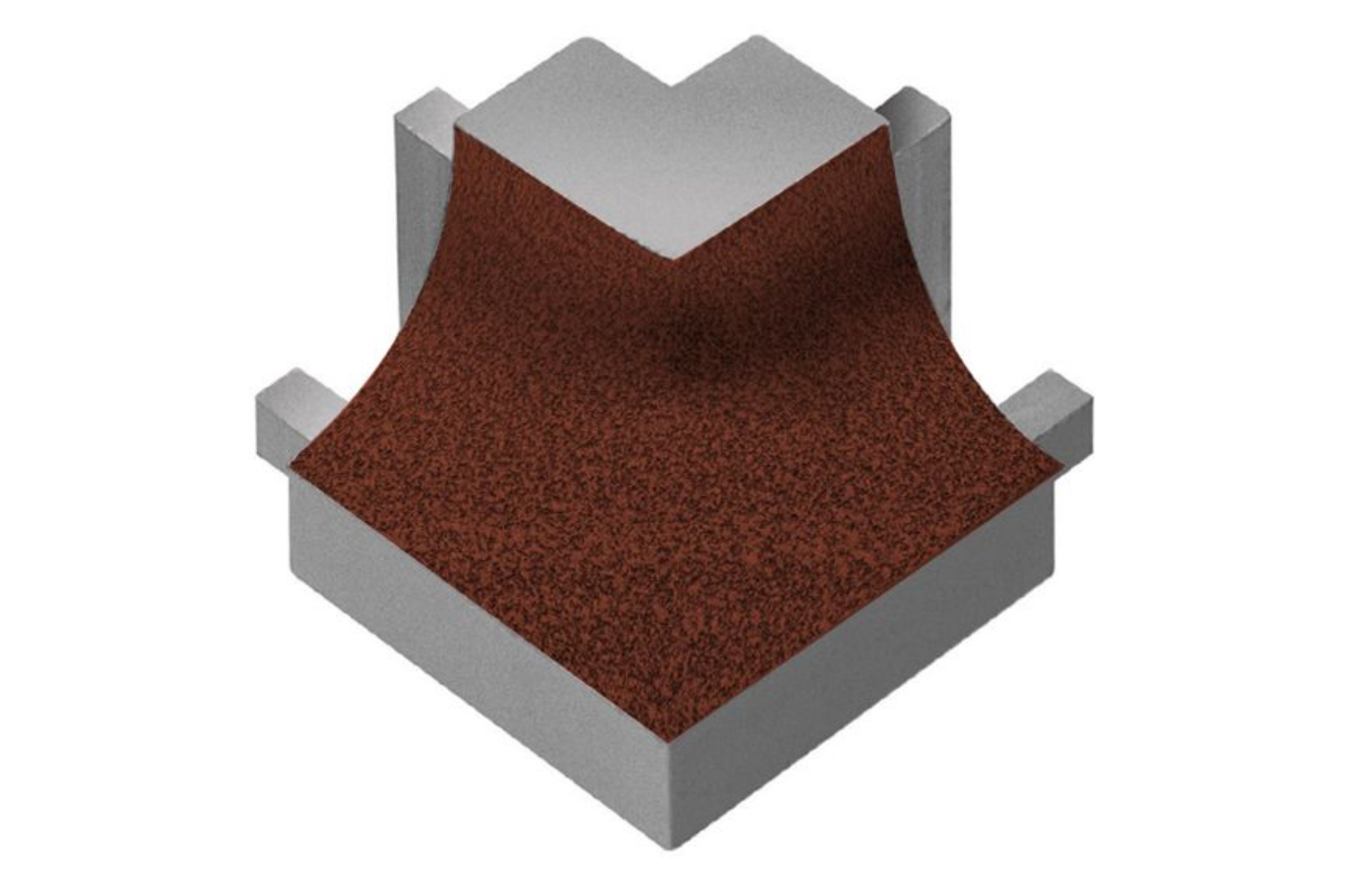 Schluter Dilex-Ahk Coin Ext Carré 90° Alum Brun Rustique E90Q/AHK1S/TSR