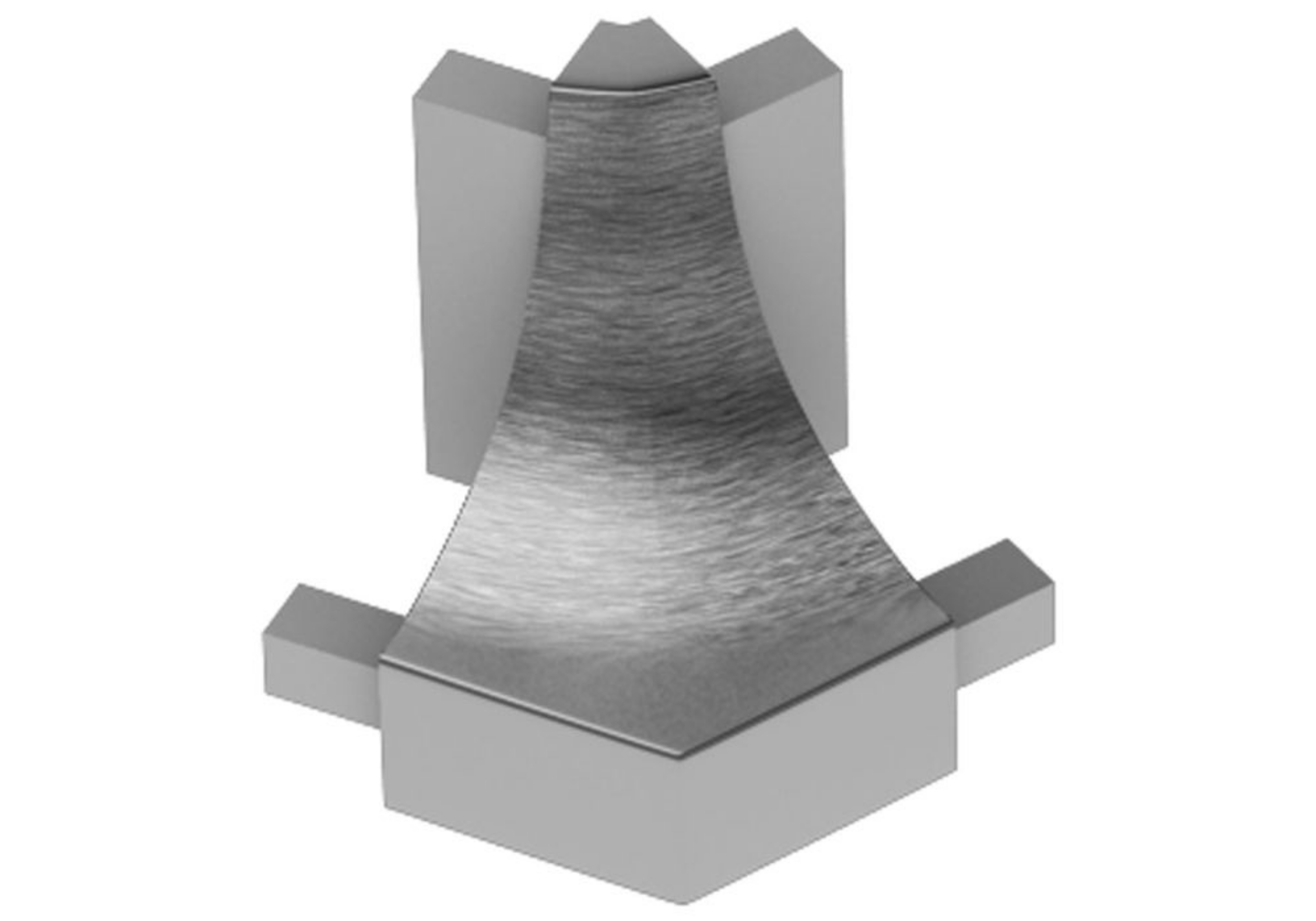 Schluter Dilex-Ahk Coin Ext 135° Alum Chromé Brossé E135/AHK1S/ACGB