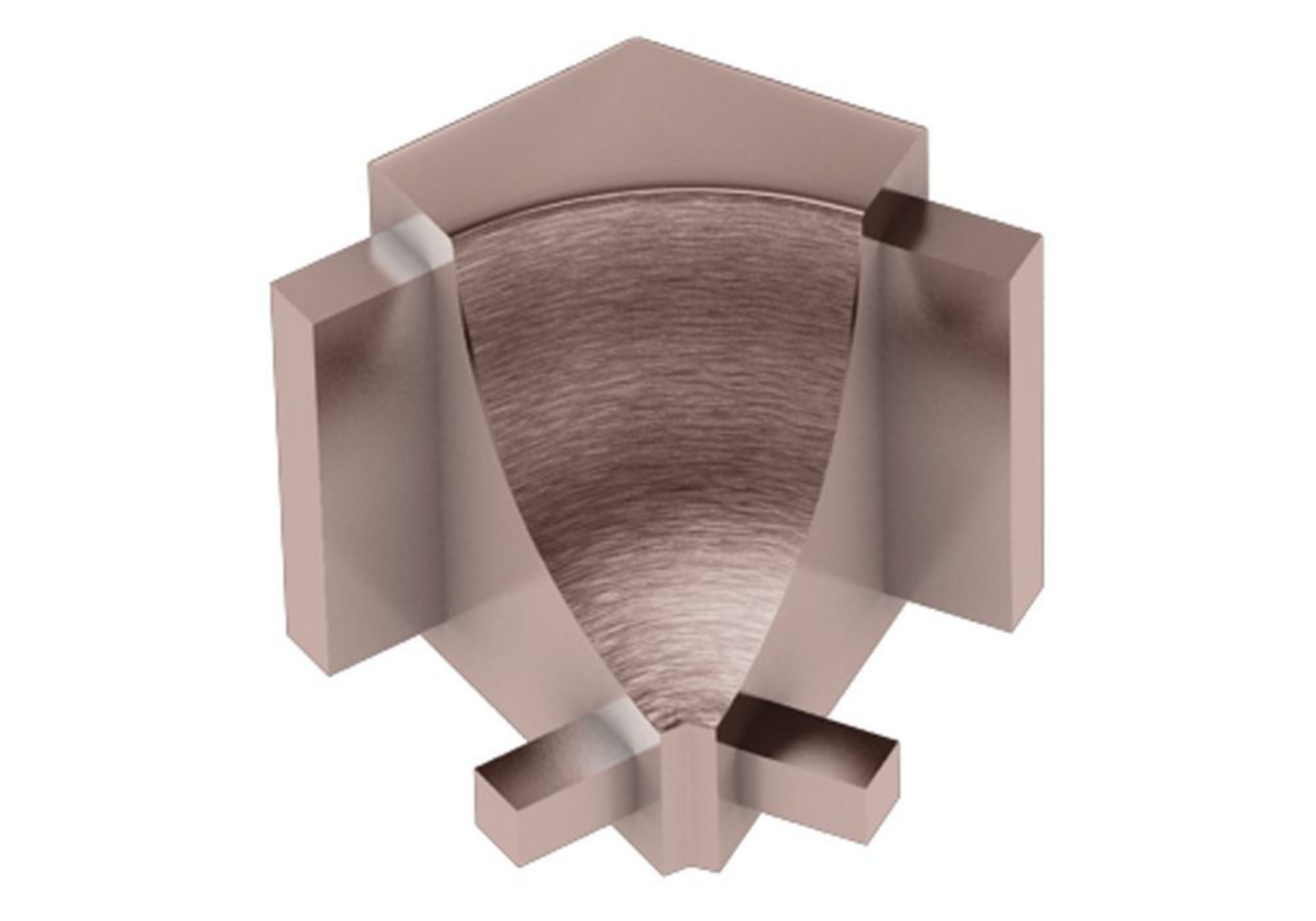 Schluter Dilex-Ahk Coin Int 135° Alum Cuivre Brossé I135/AHK1S/AKGB