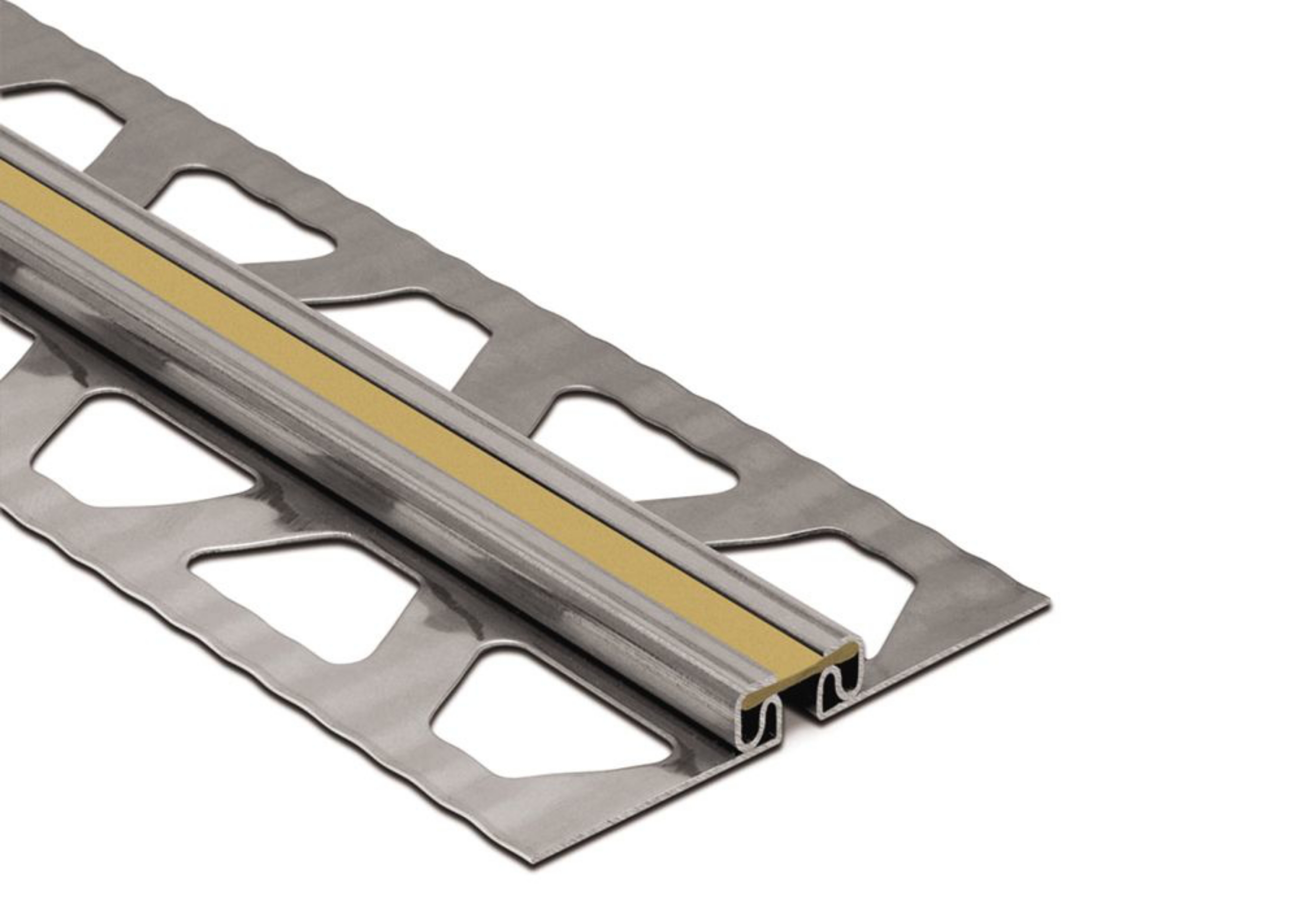 Schluter Dilex-Eksb 3/32" Inox / Joint 1/4" Beige Cl EKSB25HB