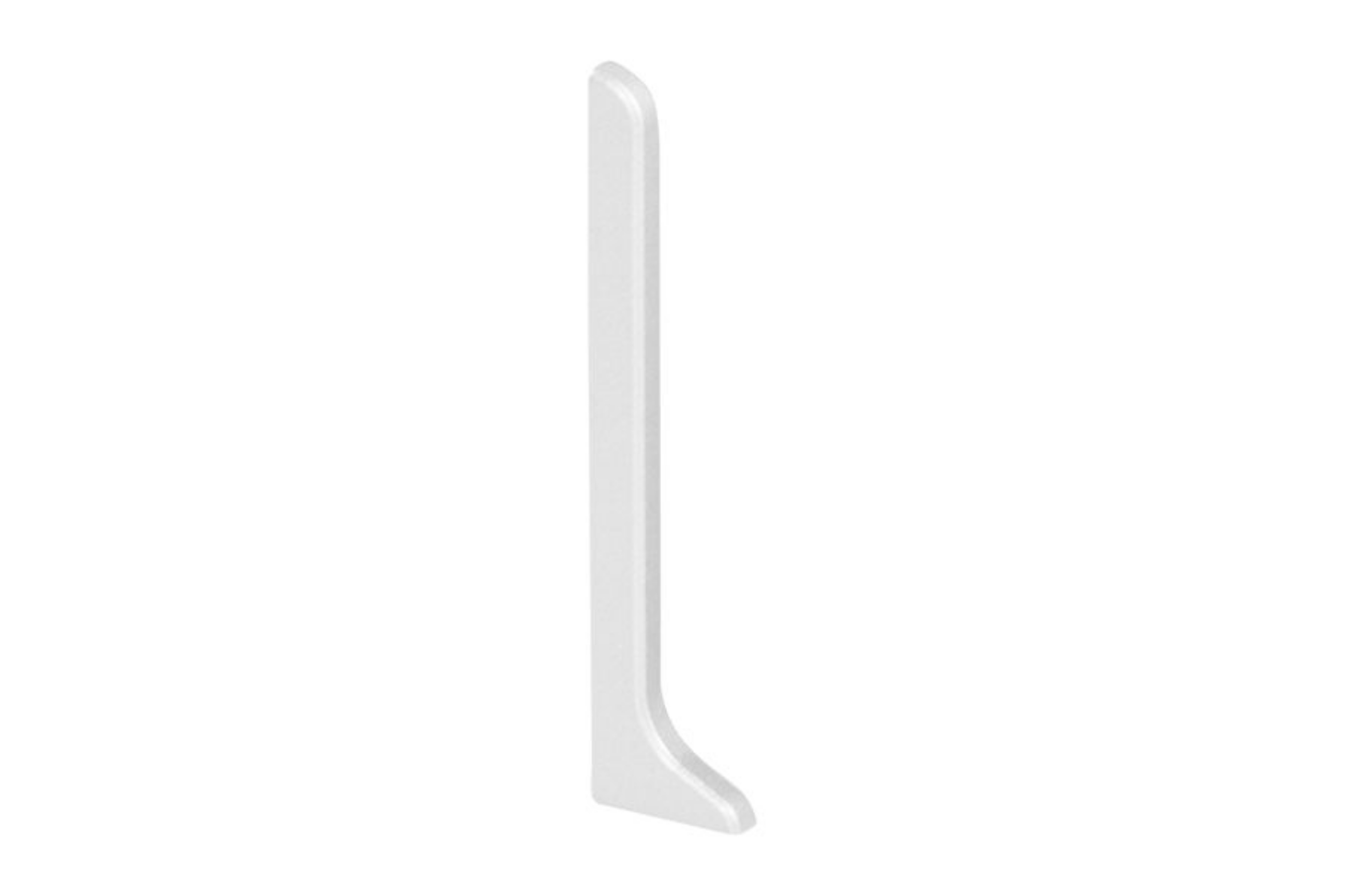 Schluter Designbase-Sl Cap Gauche 3-1/8" Alum Blanc Mat EL/DBSL80MBW