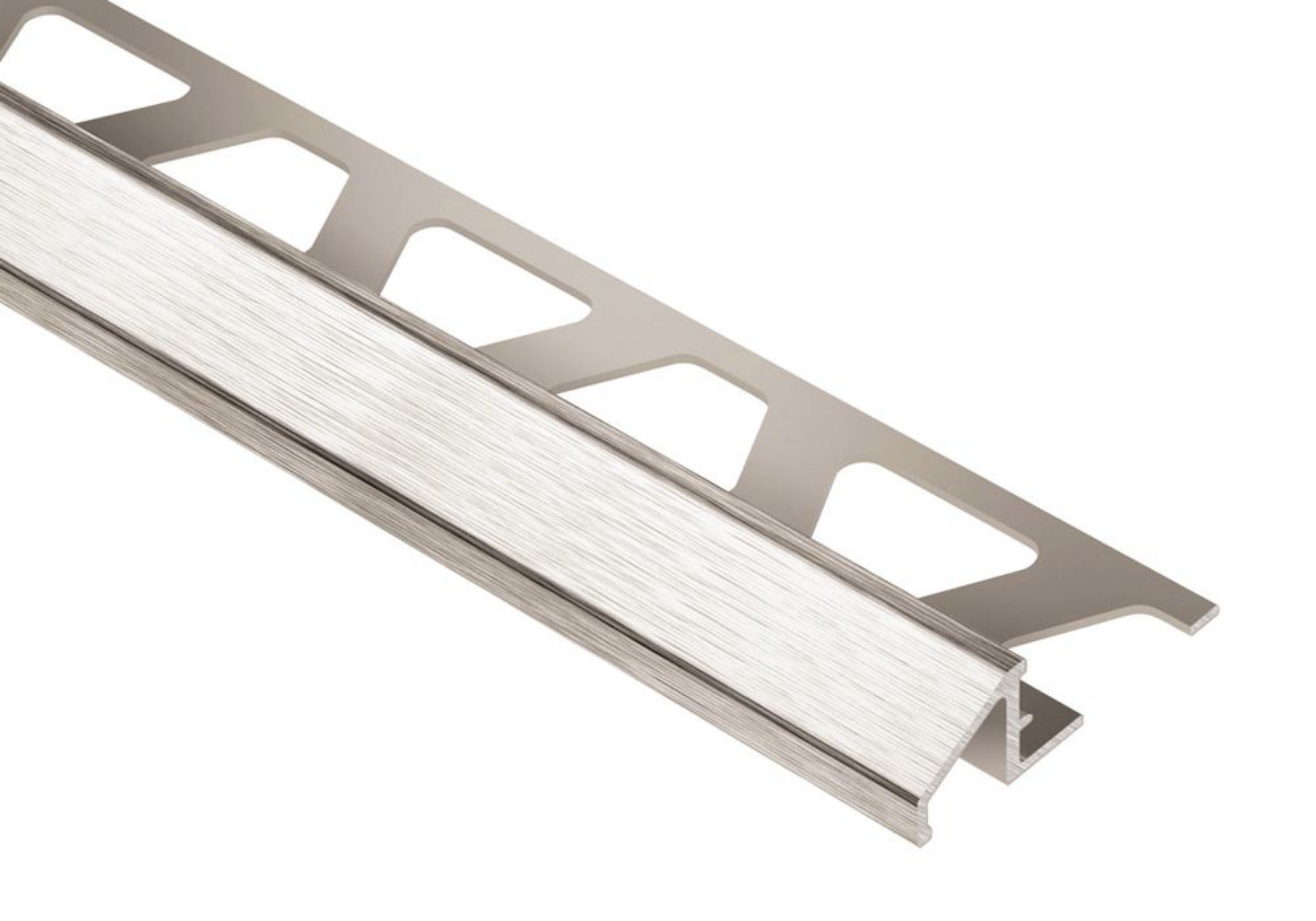 Schluter Reno-U Transition 5/16" Alum Nickel Brossé AU80ATGB