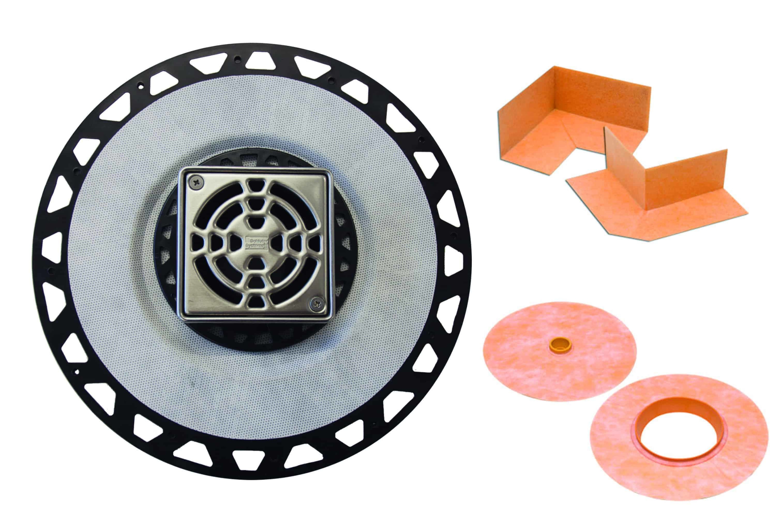 Schluter Kerdi-Drain Drain de Plancher avec Sortie de 2" KD2/ABS/6E STAINLESS STEEL