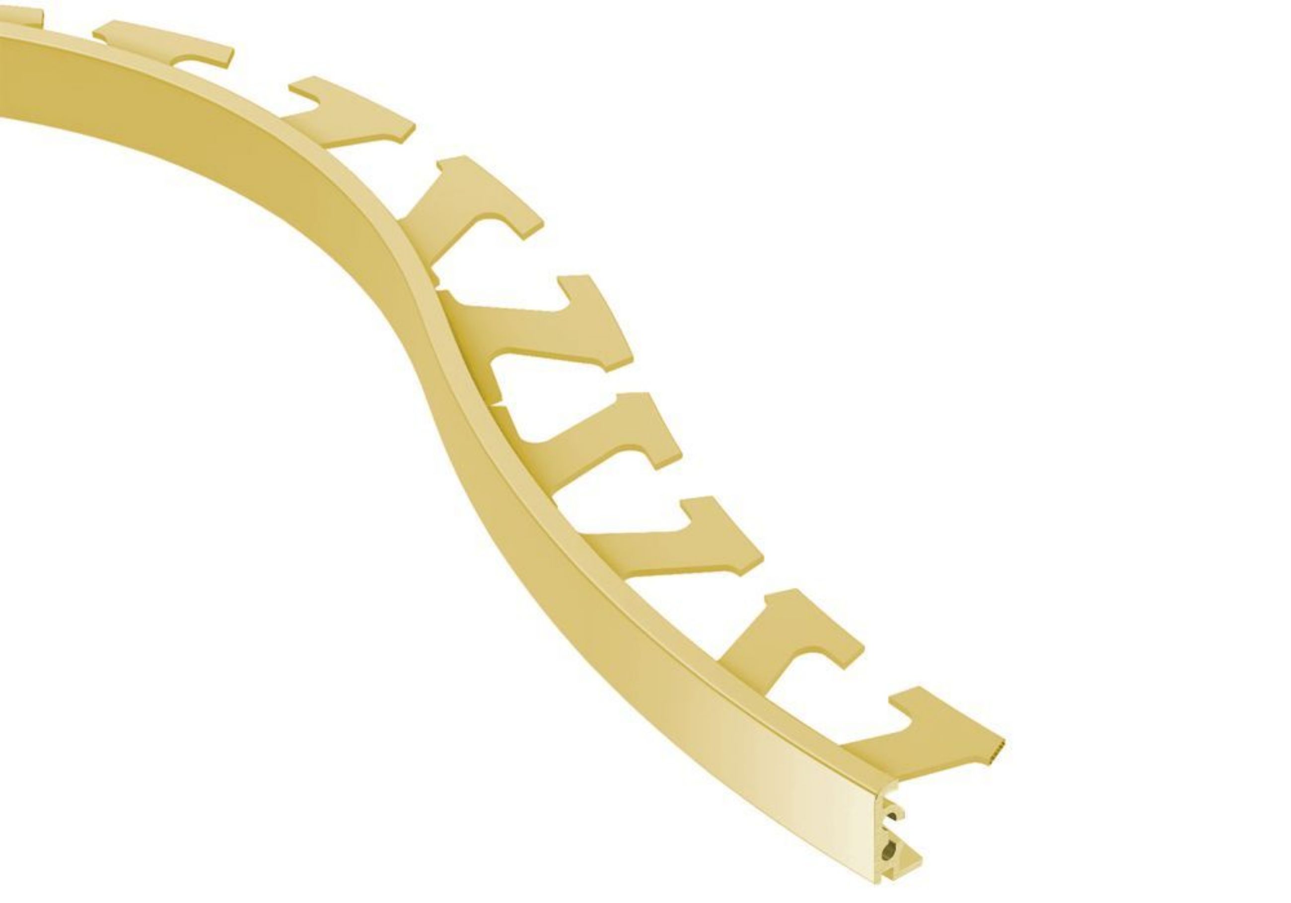 Schluter Jolly-Radius Profilé 1/2" Alum Laiton Mat R/J125AM