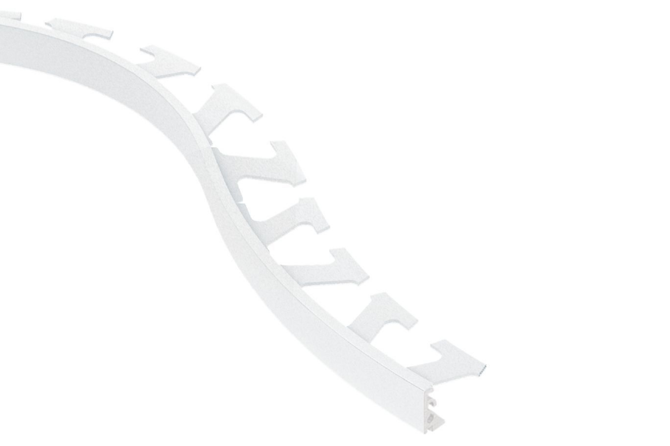 Schluter Jolly-Radius Profilé 1/2" Alum Blanc Mat R/J125MBW