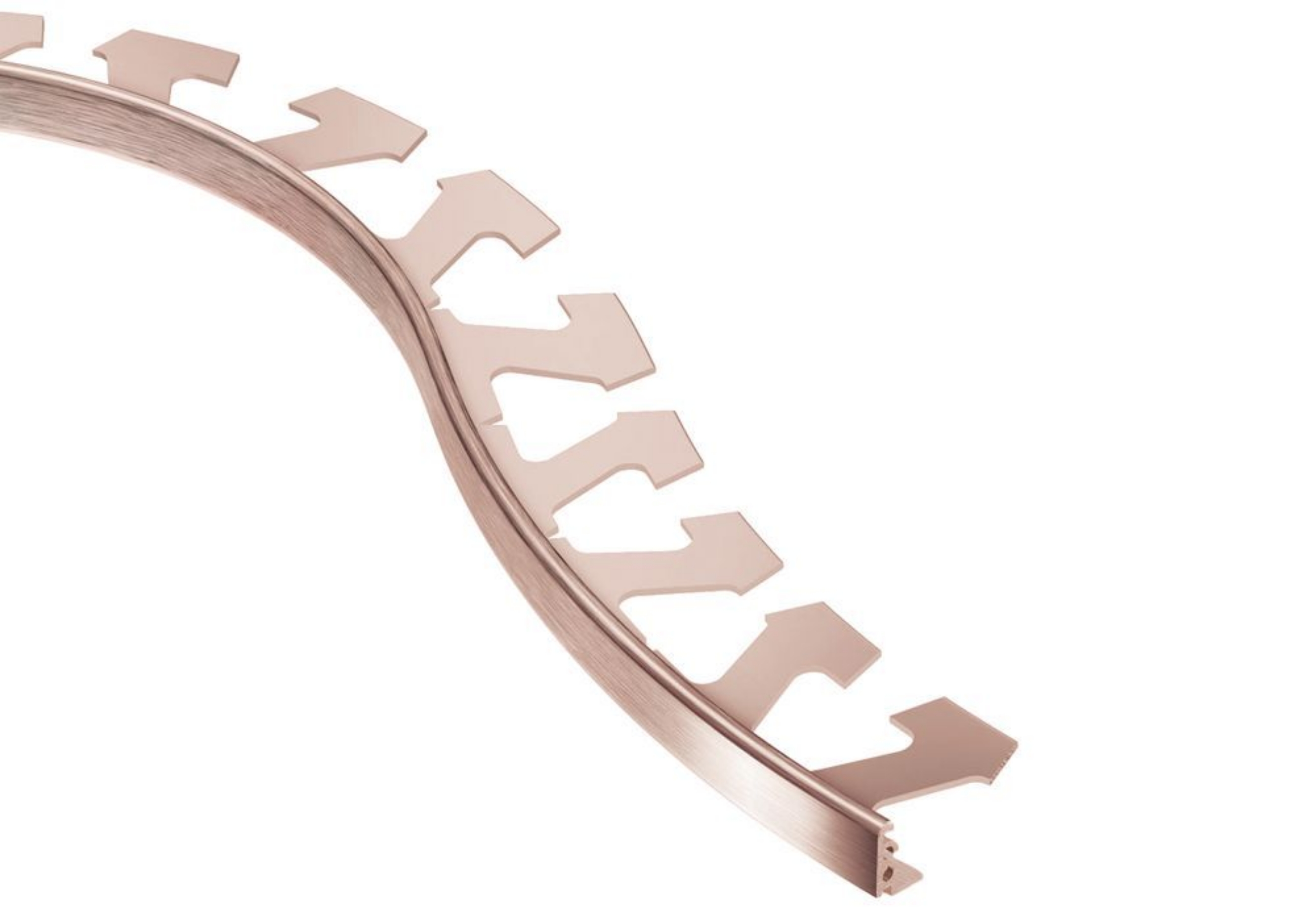 Schluter Jolly-Radius Profilé 7/16" Alum Cuivre Brossé R/J110AKGB