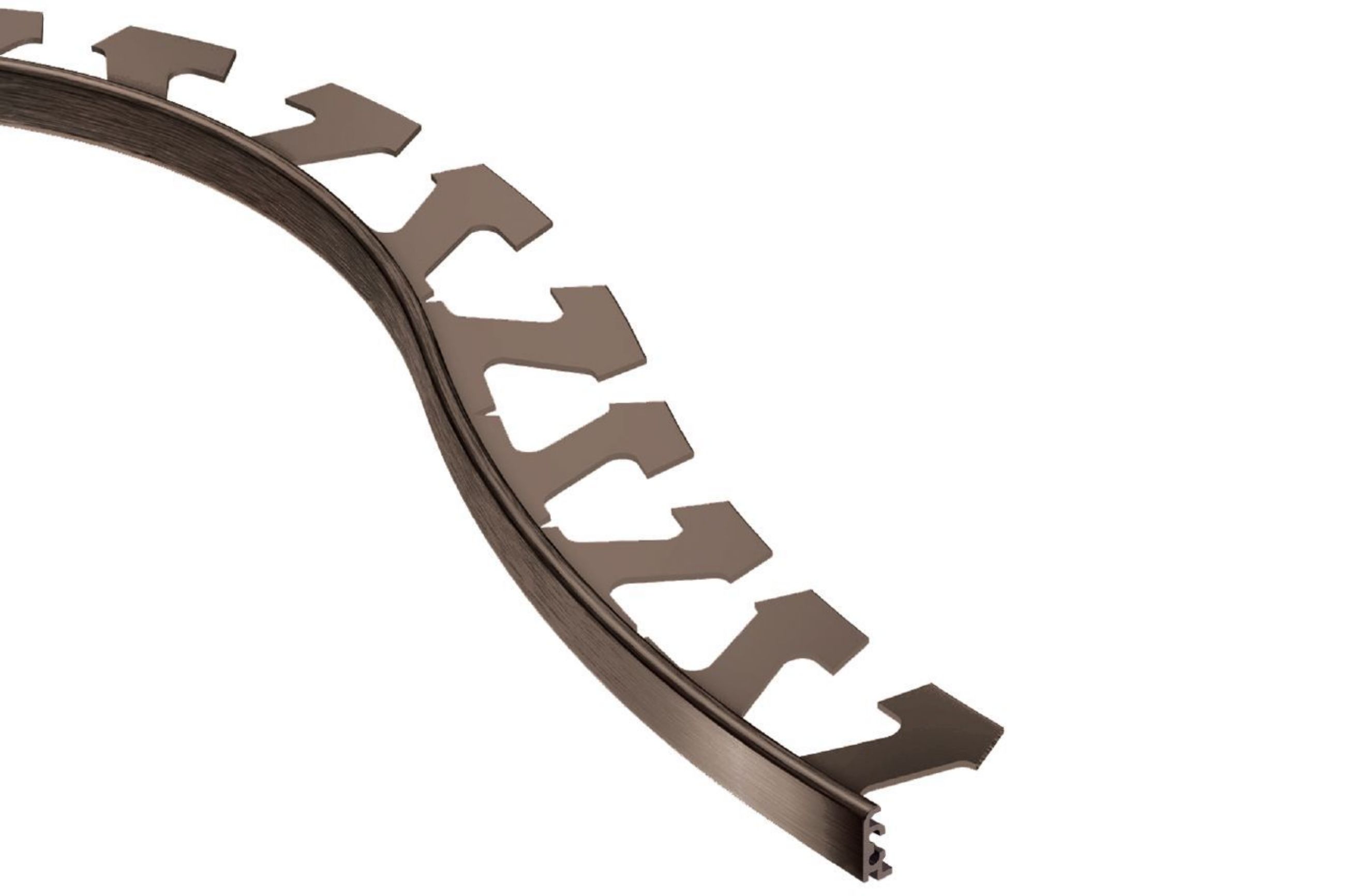 Schluter Jolly-Radius Profilé 7/16" Alum Bronze Antq R/J110ABGB