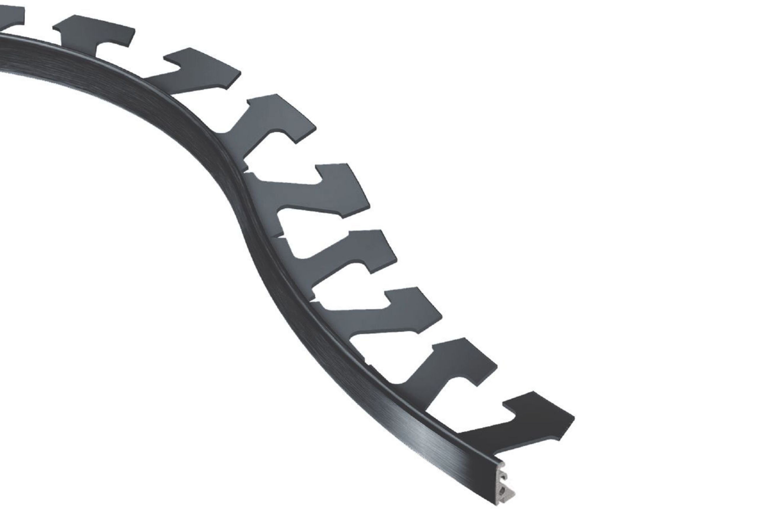 Schluter Jolly-Radius Profilé 3/8" Alum Graphite Brossé R/J100AGRB