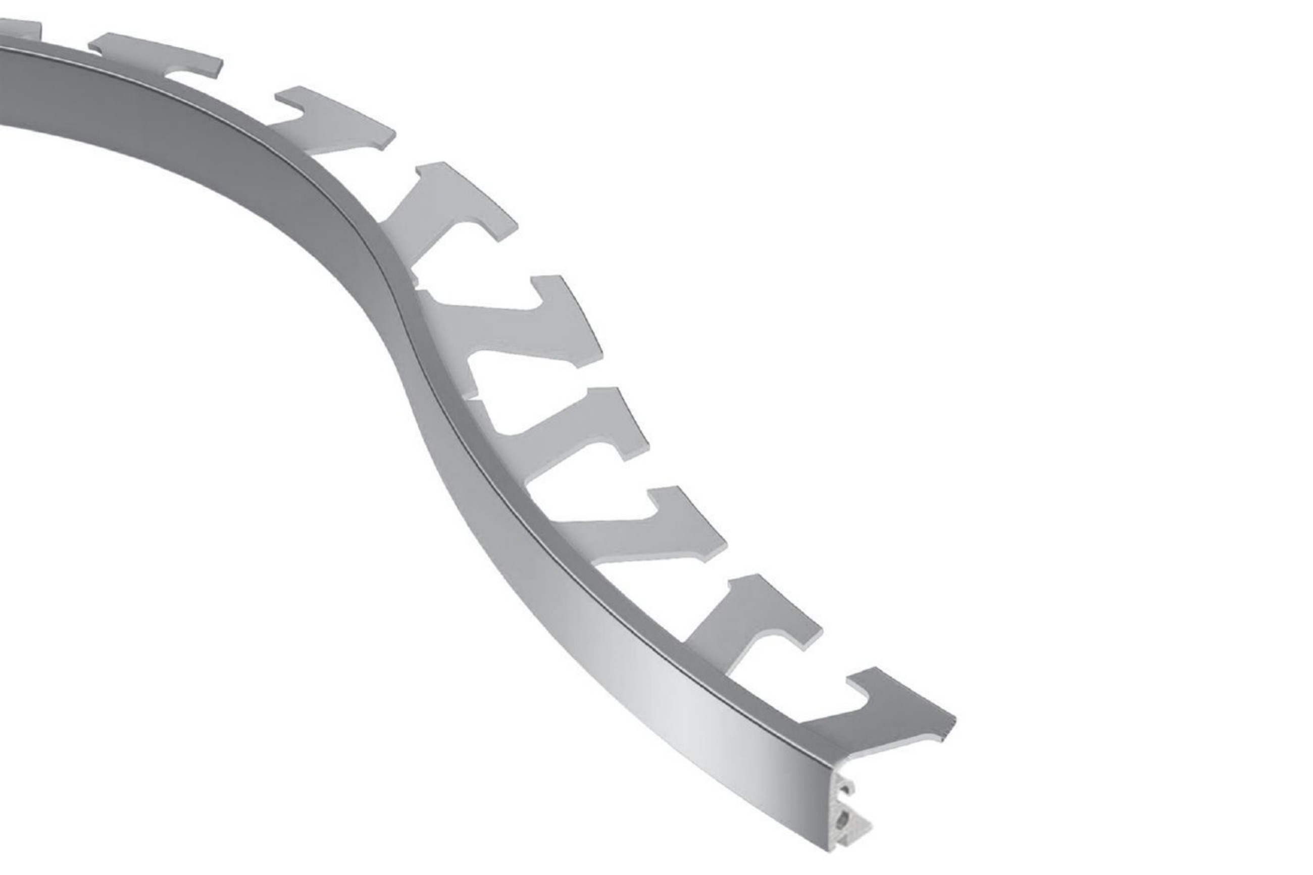 Schluter Jolly-Radius Profilé 1/4" Alum Chromé Poli R/J60ACG