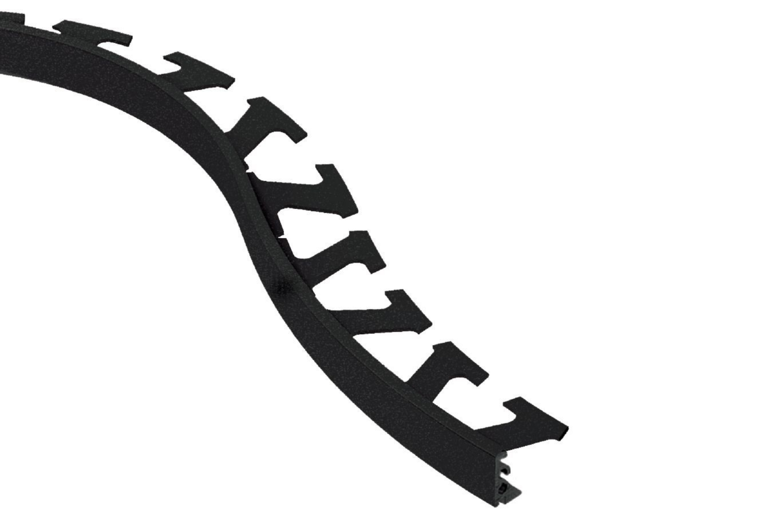 Schluter Jolly-Radius Profilé 1/4" Alum Noir Mat R/J60MGS