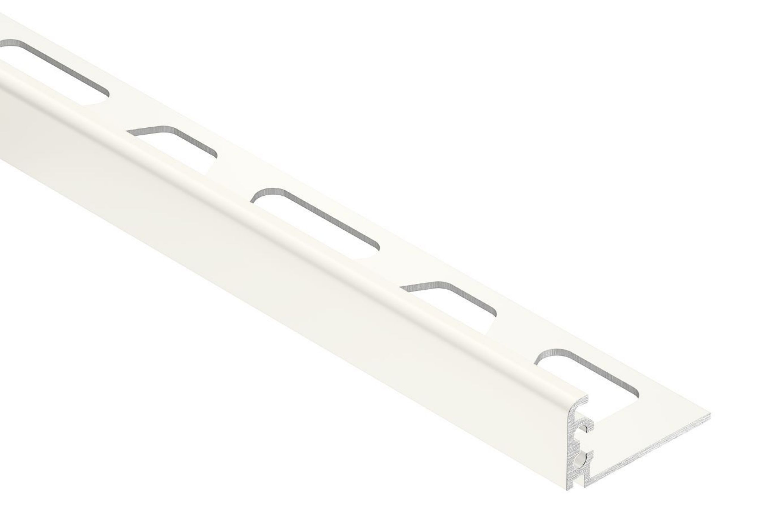 Schluter Jolly Profilé 1/2" Alum Blanc Éclatant J125BW