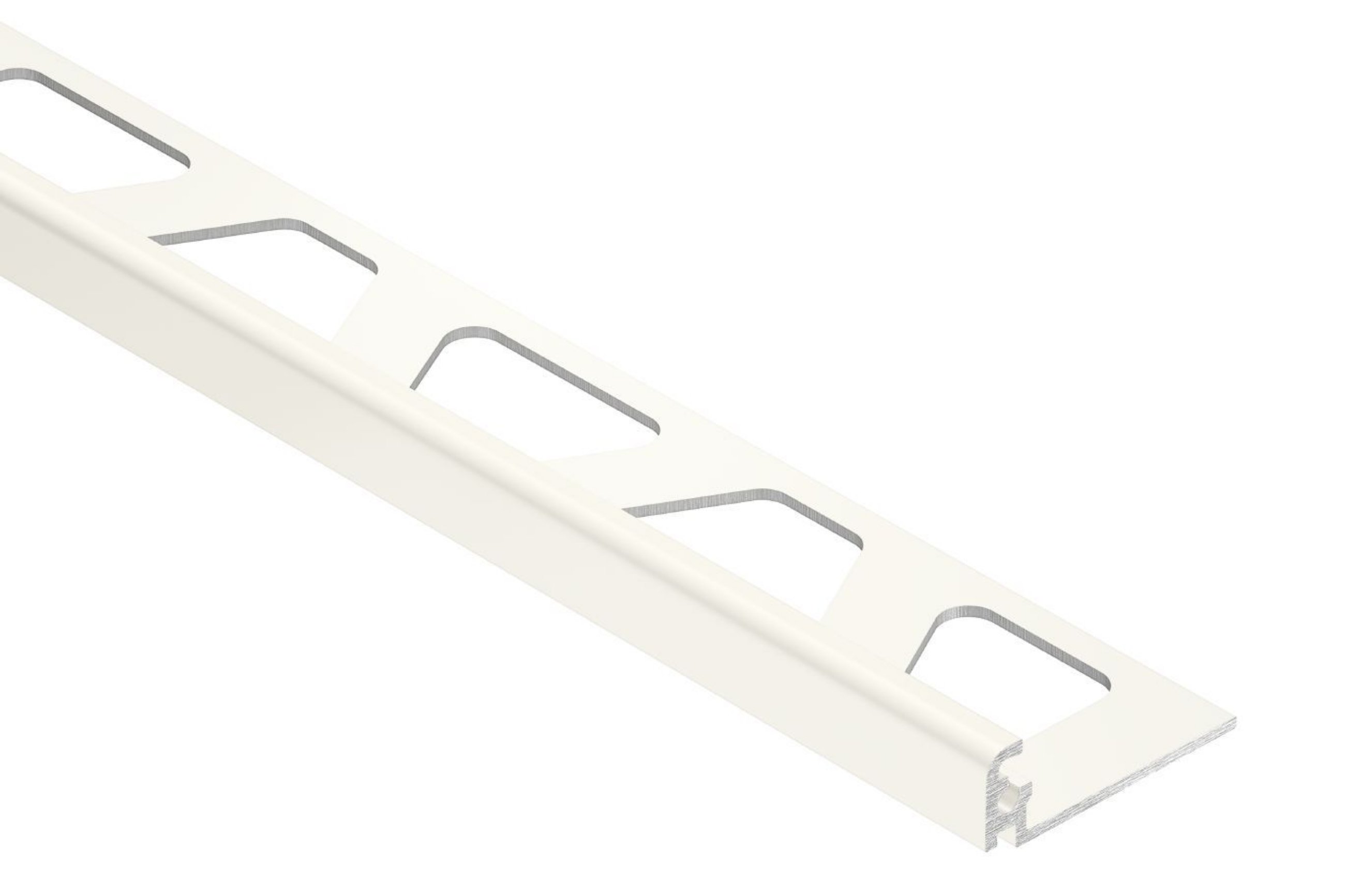 Schluter Jolly Profilé 1/4" Alum Blanc Éclatant J60BW