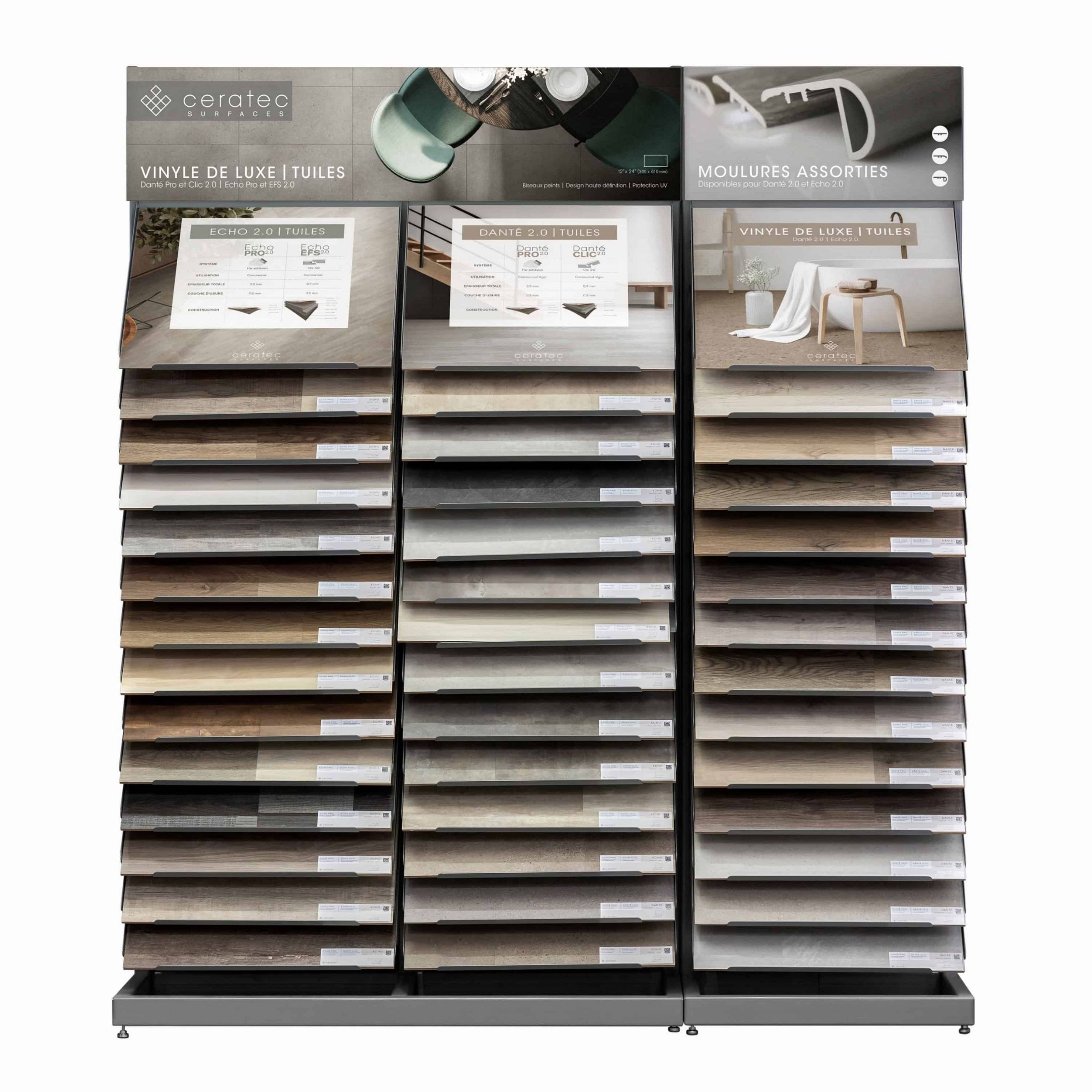 Présentoir Elemento LVT de tuiles | LVT